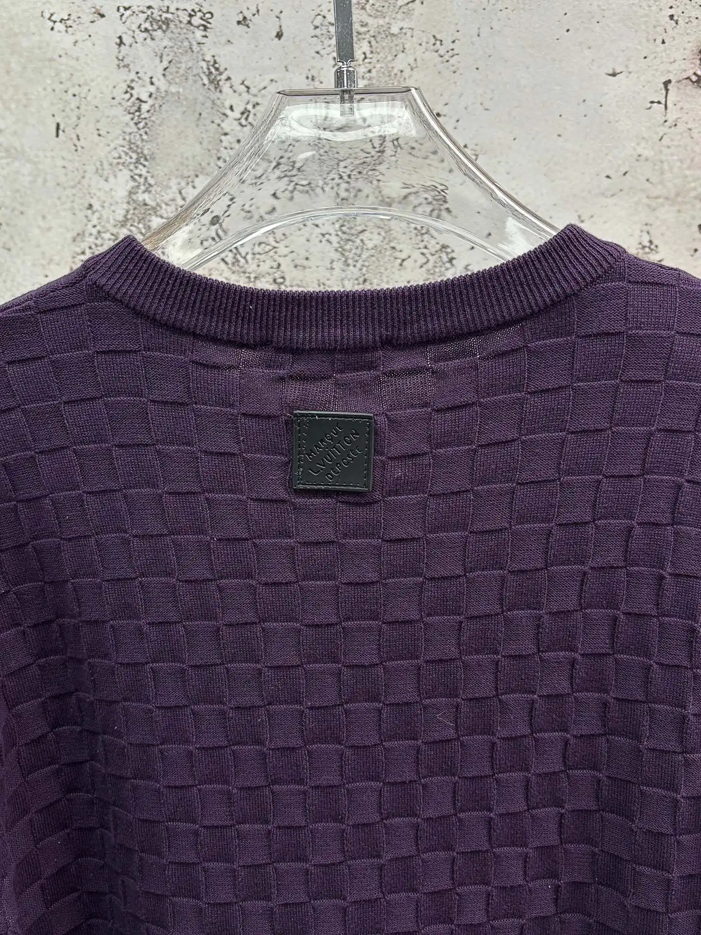 Damier Jacquard Cotton T-Shirt D18513923 — view 6