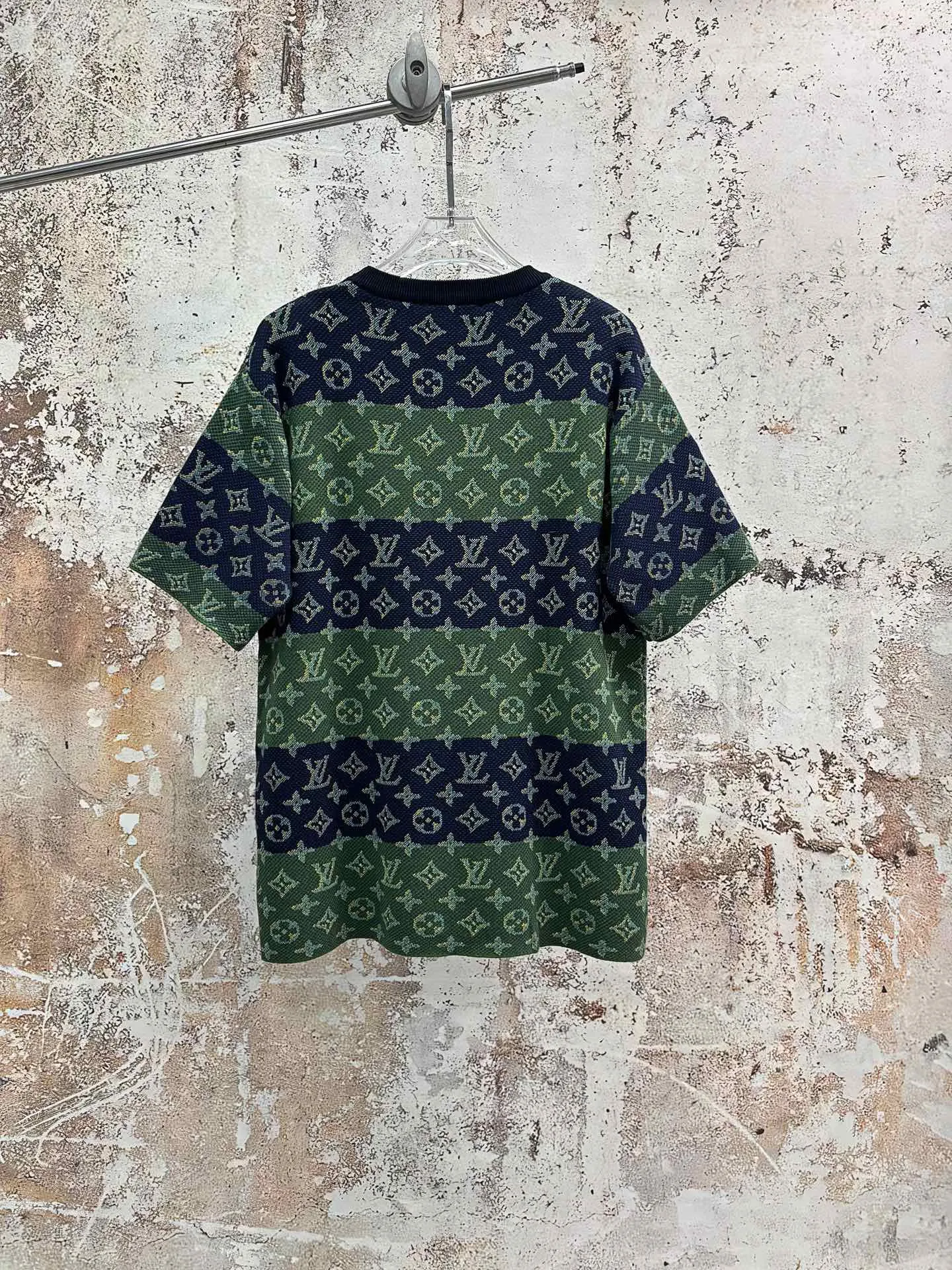 Monogram Striped Cotton T-Shirt D19013919 — view 2
