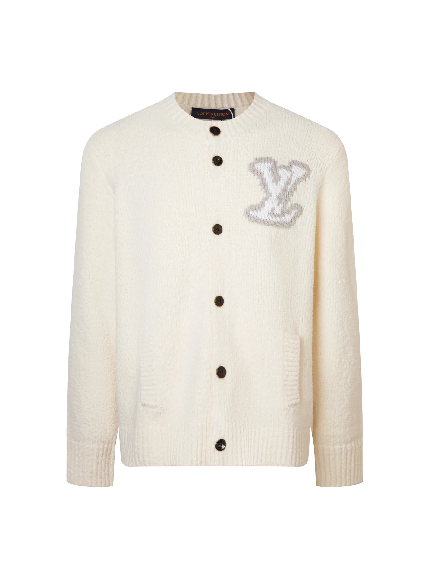 Logo Intarsia Wool-Blend Cardigan D22015980