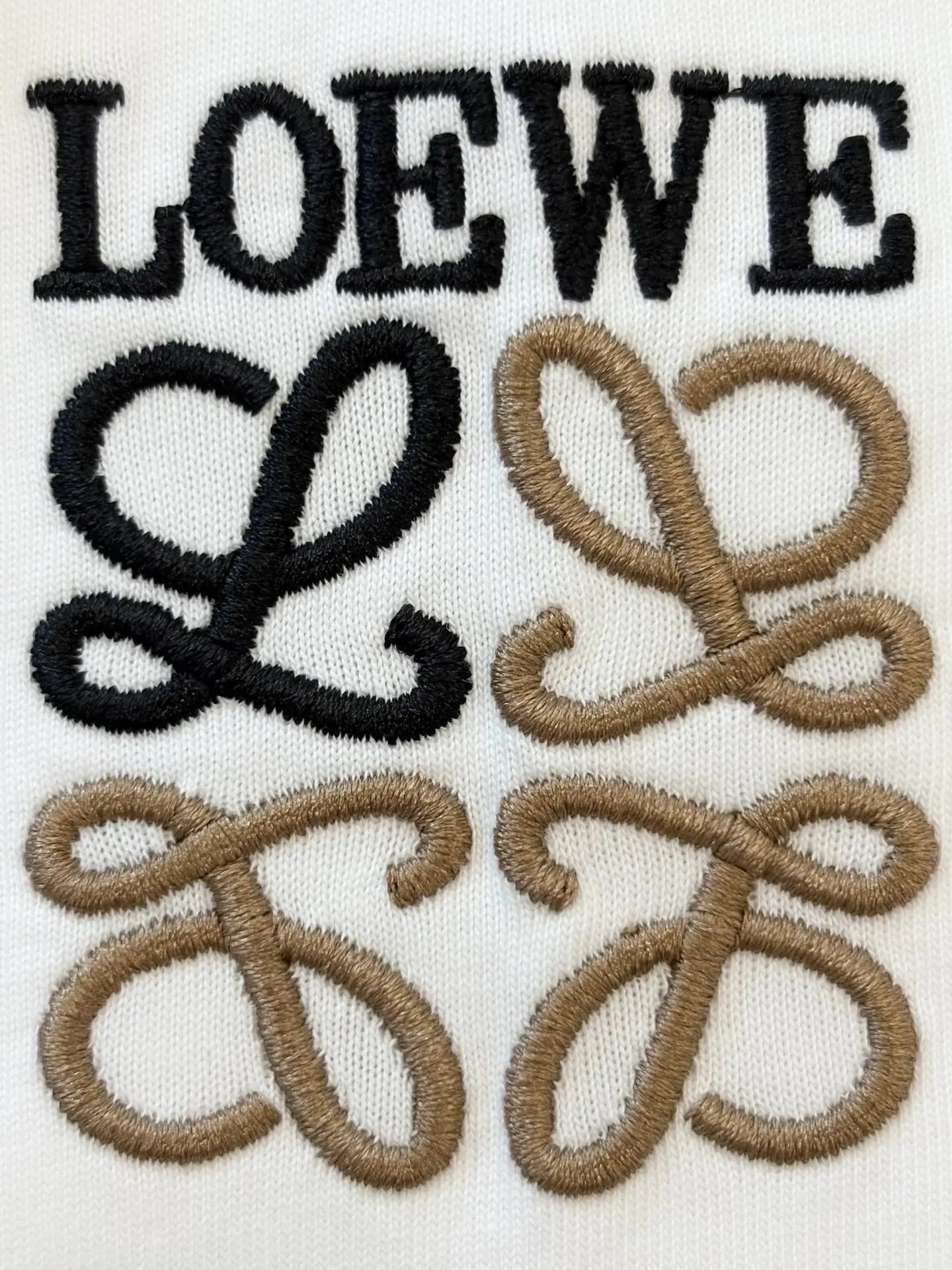 Anagram Embroidered Cotton T-Shirt D13513358 — view 5