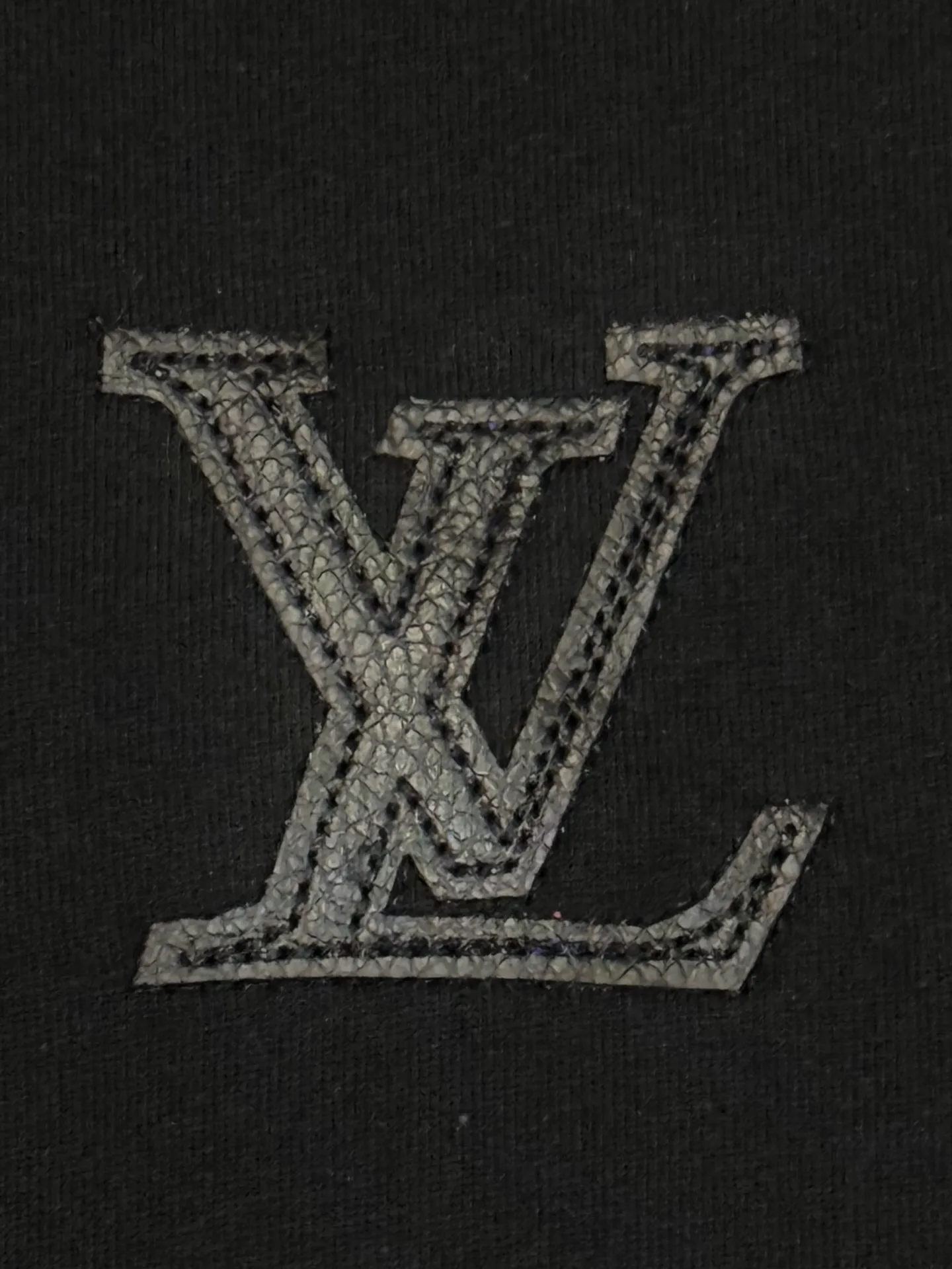 Leather Patch Logo Cotton T-Shirt D13513397 — view 4