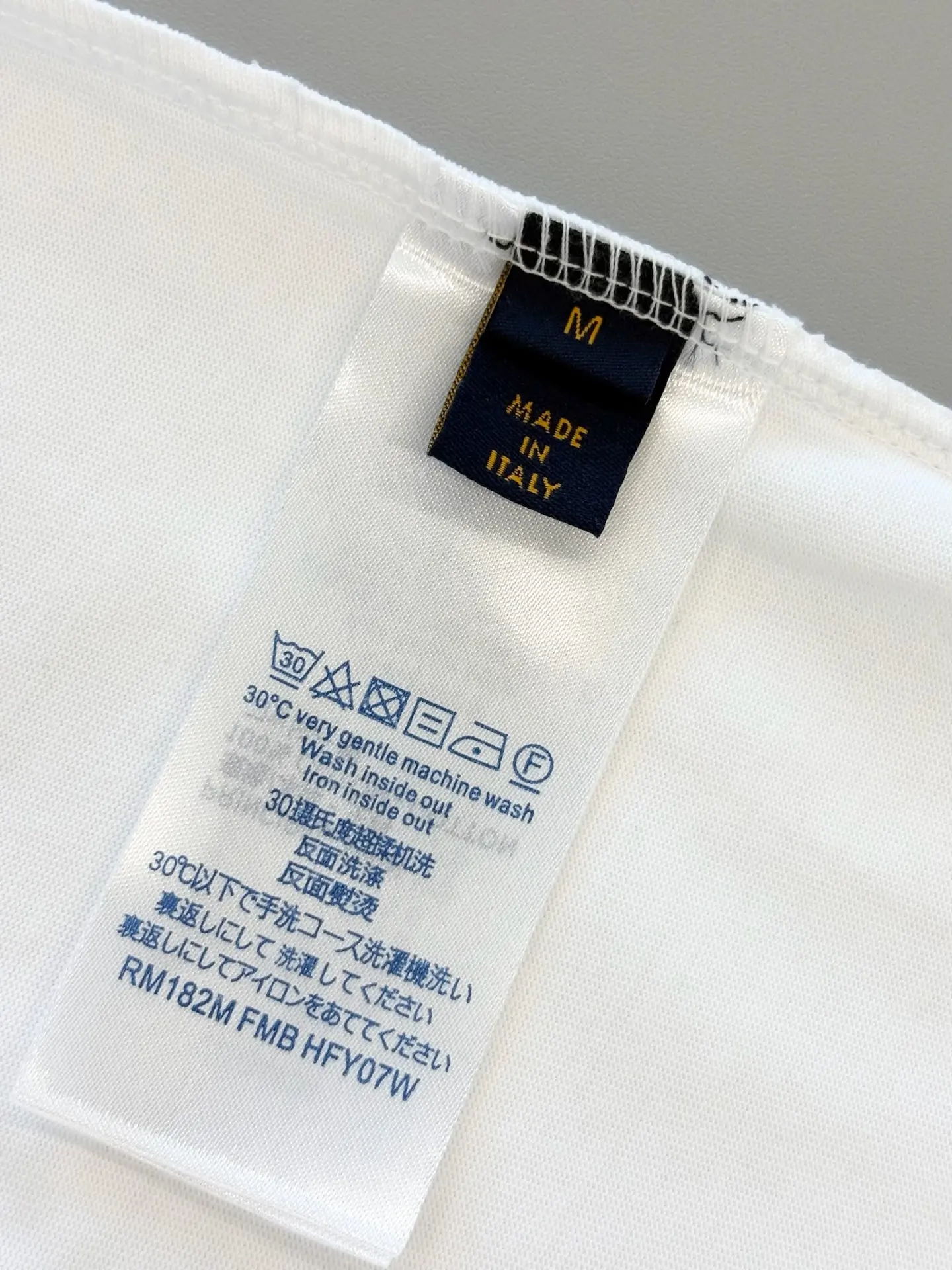 Embroidered Logo Cotton T-Shirt D13513384 — view 9