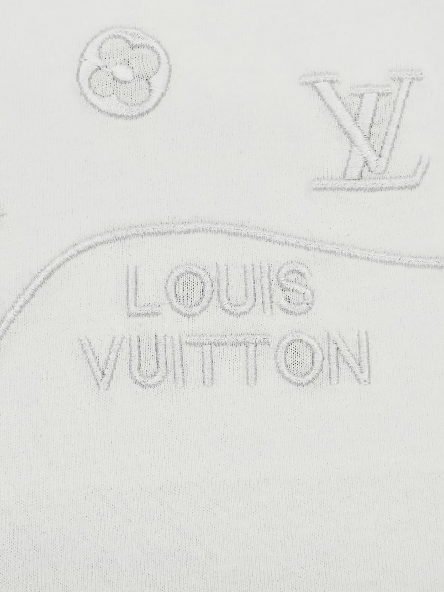 Monogram Embroidered Cotton T-Shirt D13513083 — view 4