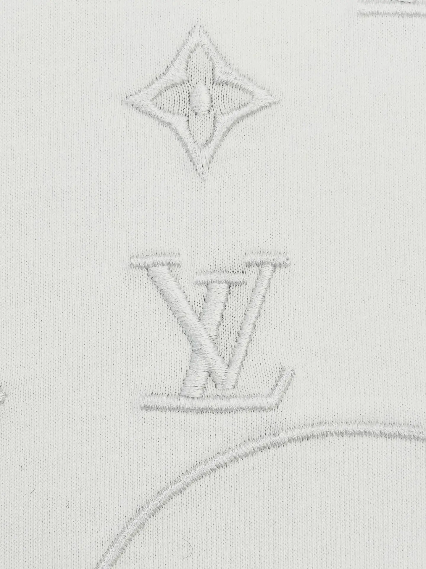 Monogram Embroidered Cotton T-Shirt D13513083 — view 5