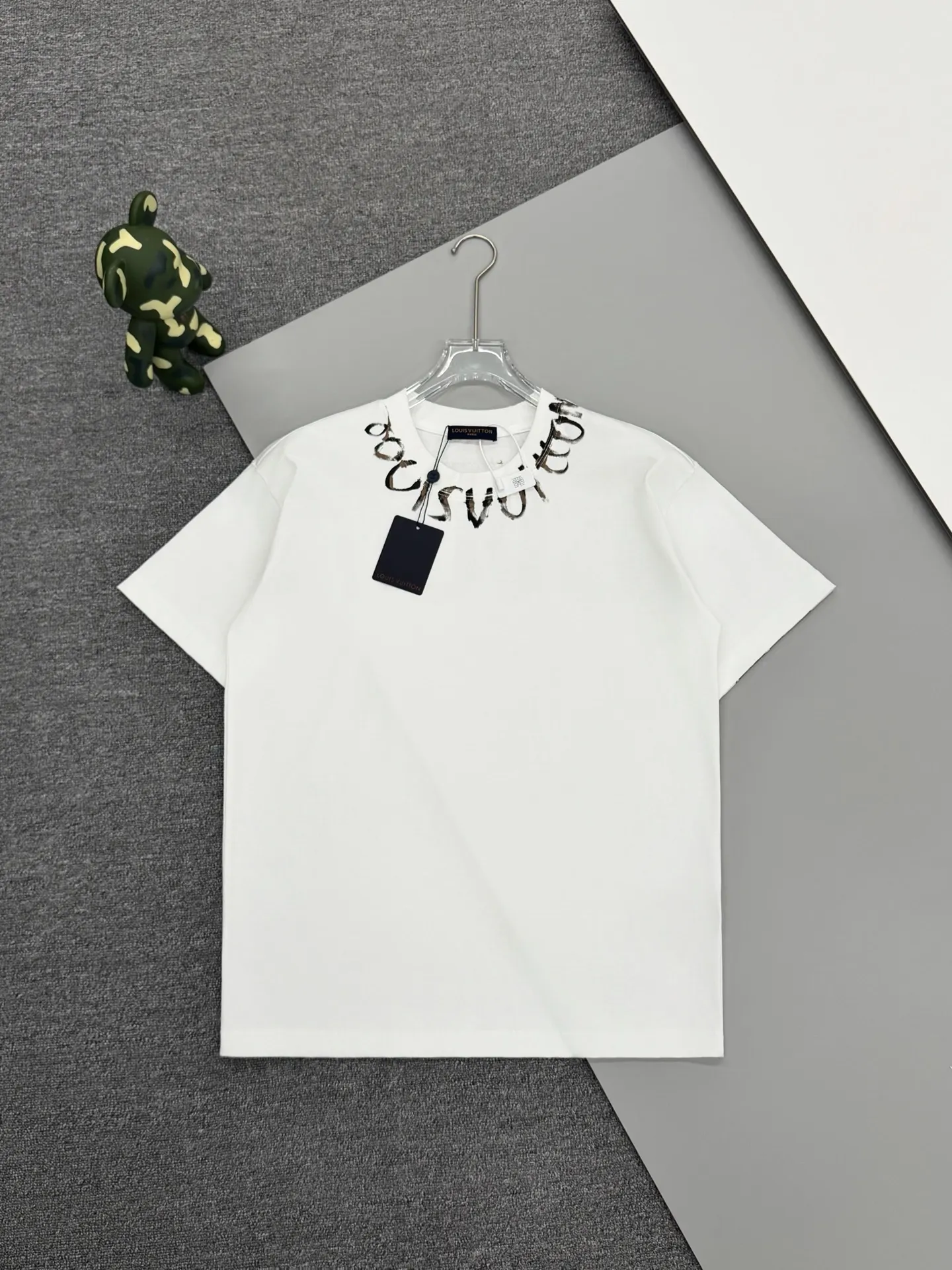 Hand-Painted Logo Cotton T-Shirt D13513362