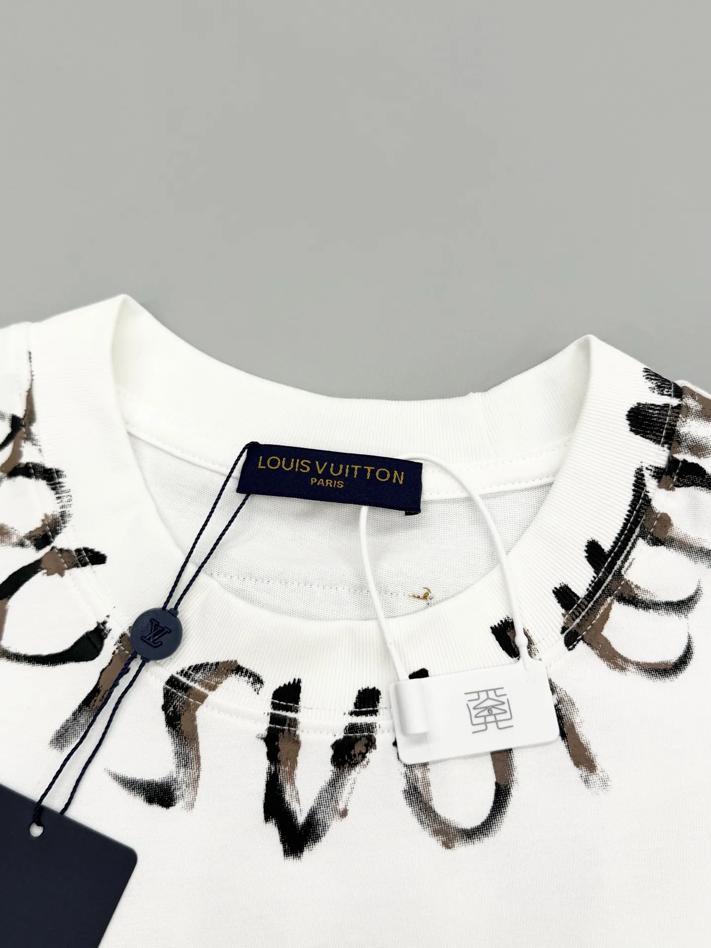 Hand-Painted Logo Cotton T-Shirt D13513362 — view 3