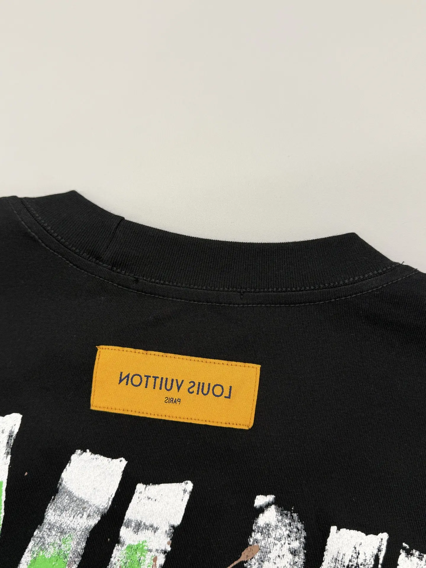 Hand-Painted Logo Crew-Neck T-Shirt D13513363 — view 6