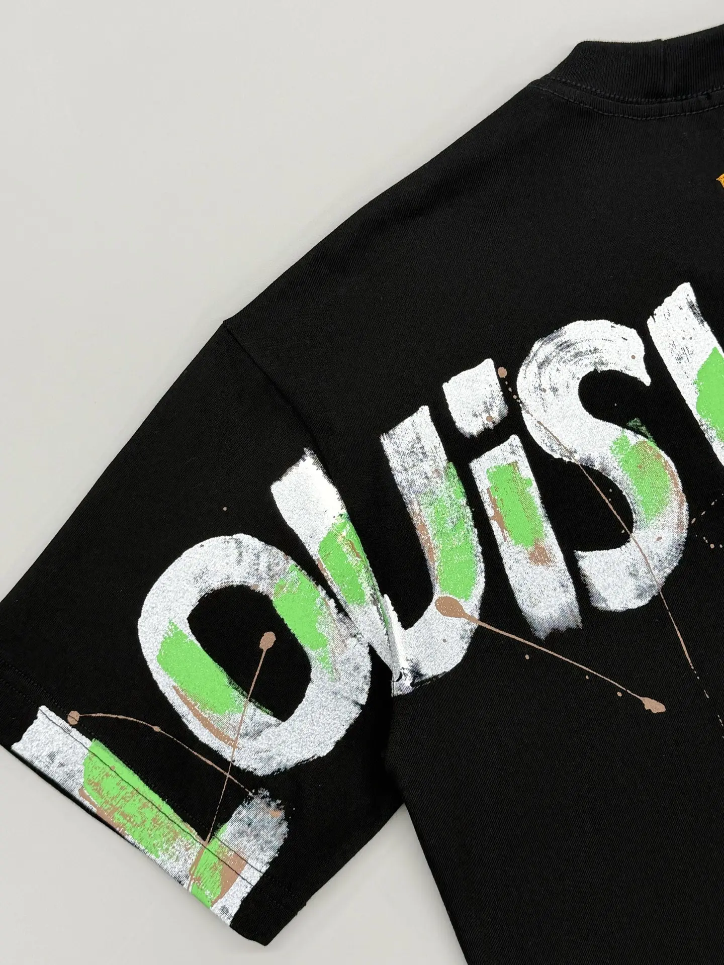 Hand-Painted Logo Crew-Neck T-Shirt D13513363 — view 7