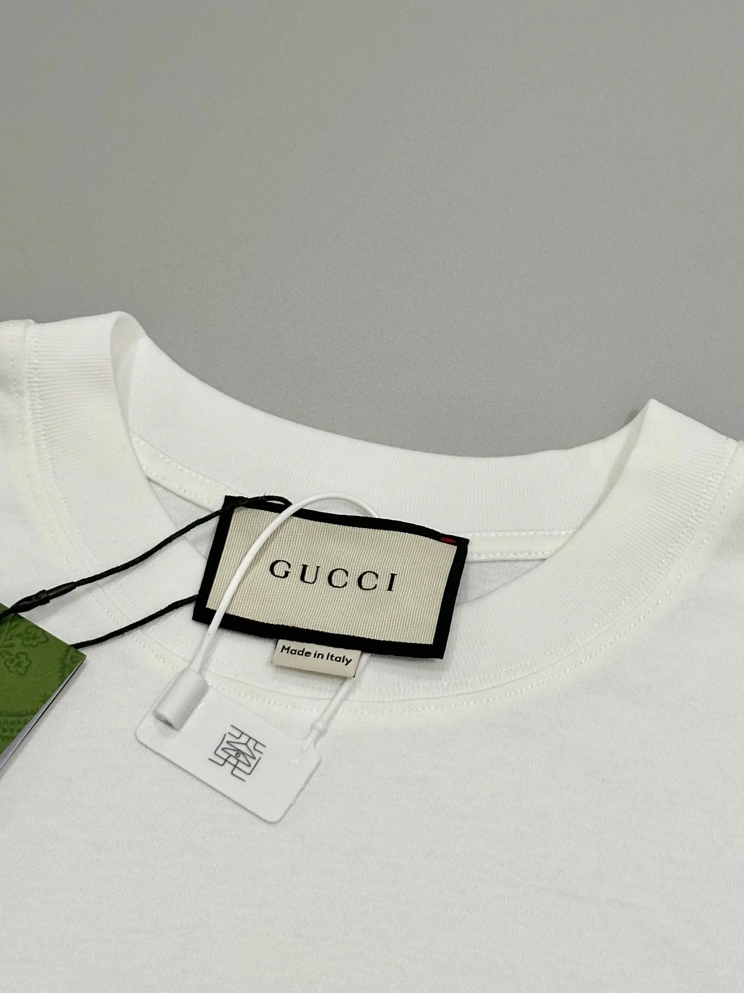 Logo Embroidered Web-Stripe Cotton T-Shirt D13513342 — view 3