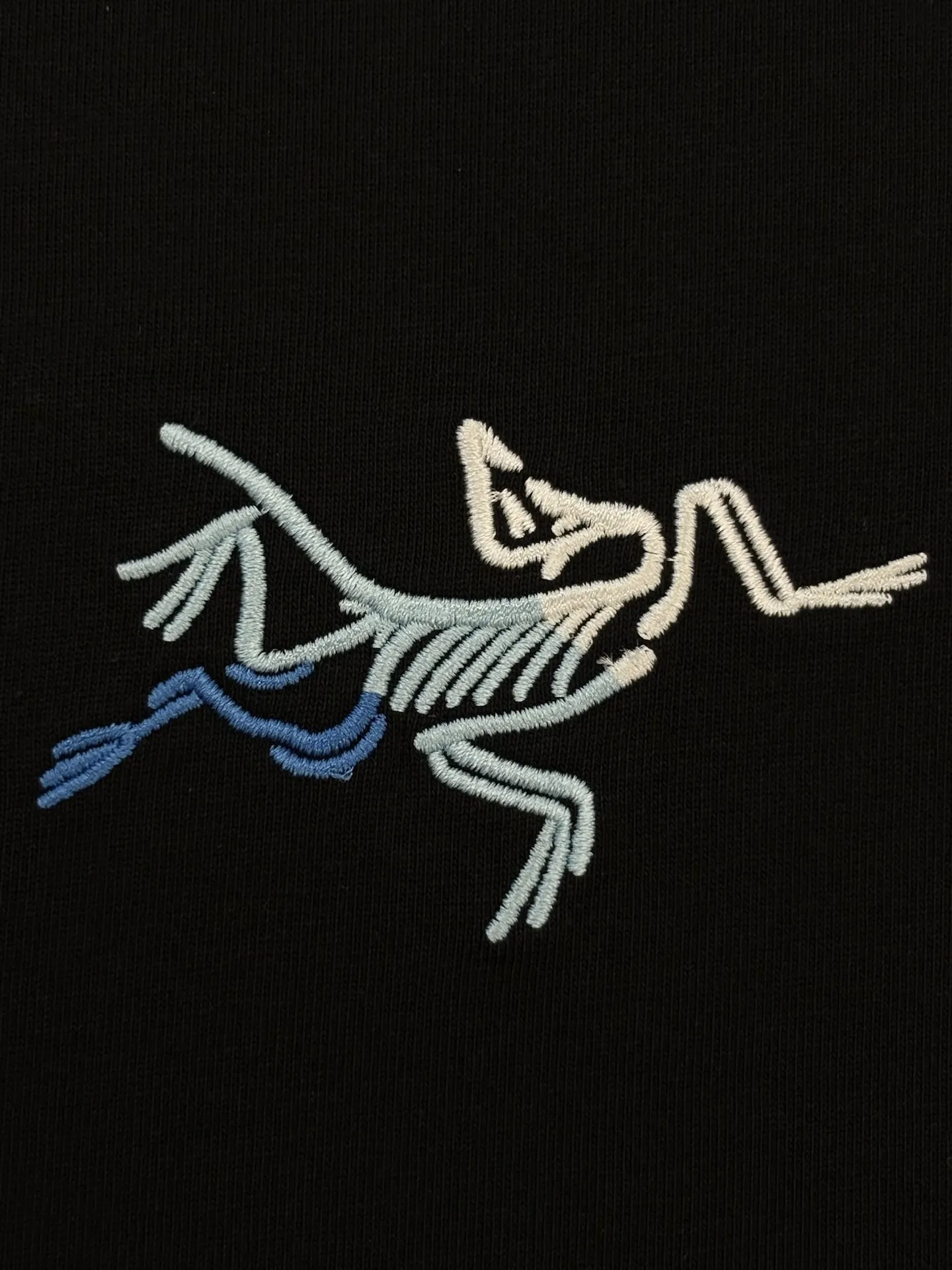 Embroidered Gradient Logo Cotton T-Shirt D13513086 — view 4
