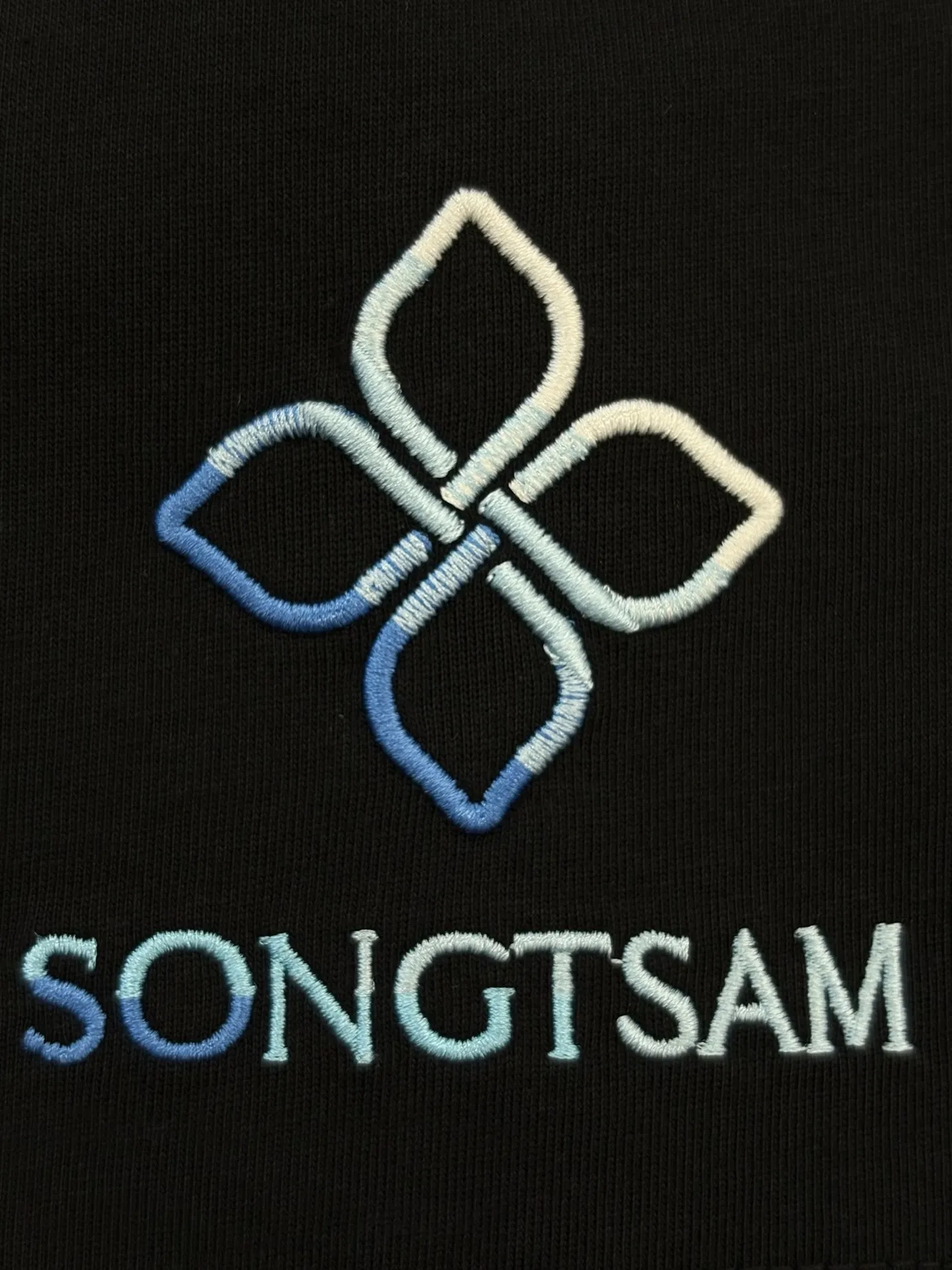 Embroidered Gradient Logo Cotton T-Shirt D13513086 — view 6