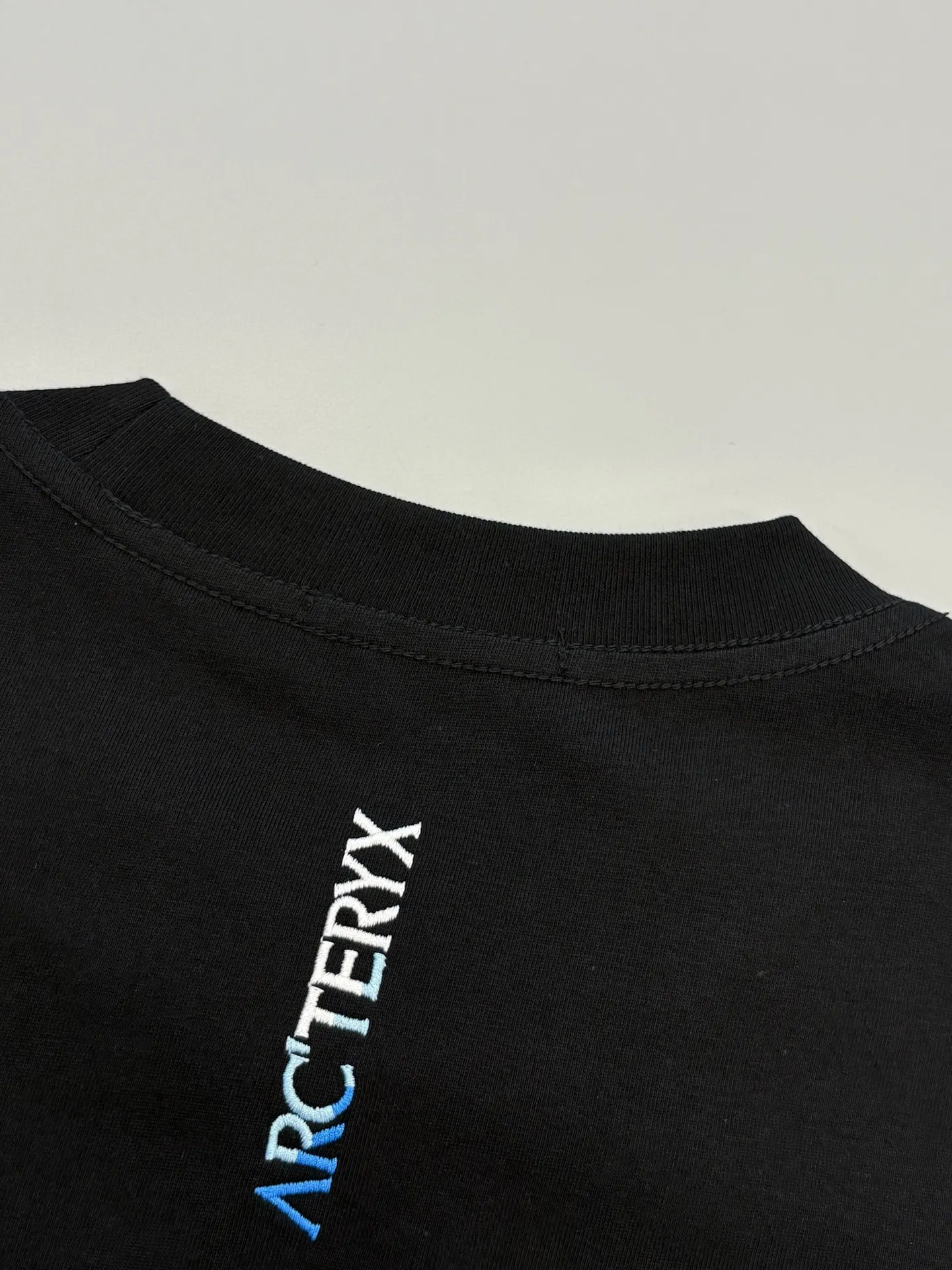 Embroidered Gradient Logo Cotton T-Shirt D13513086 — view 7