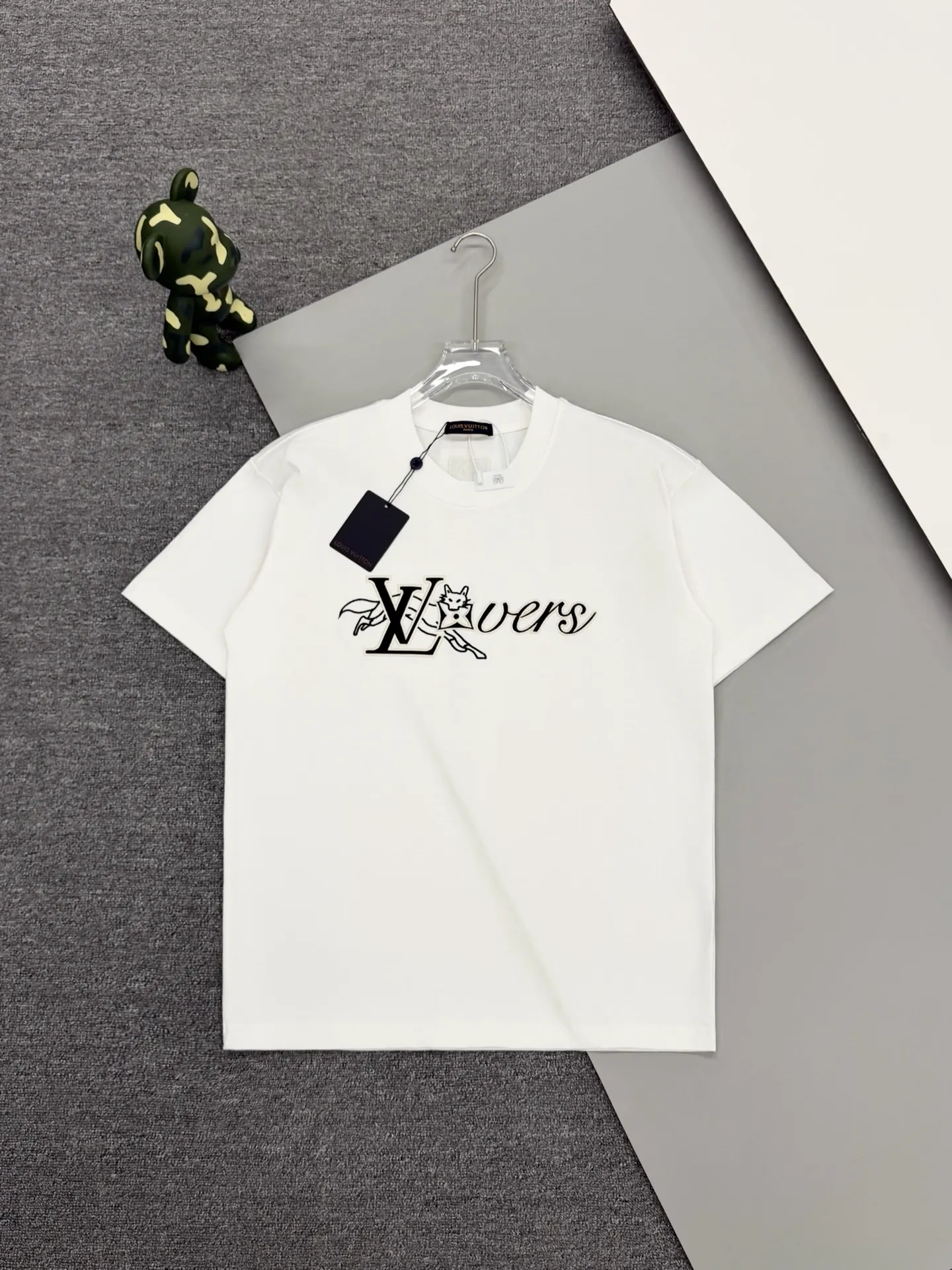 LV Lovers Fox Embroidered Cotton T-Shirt D13513368