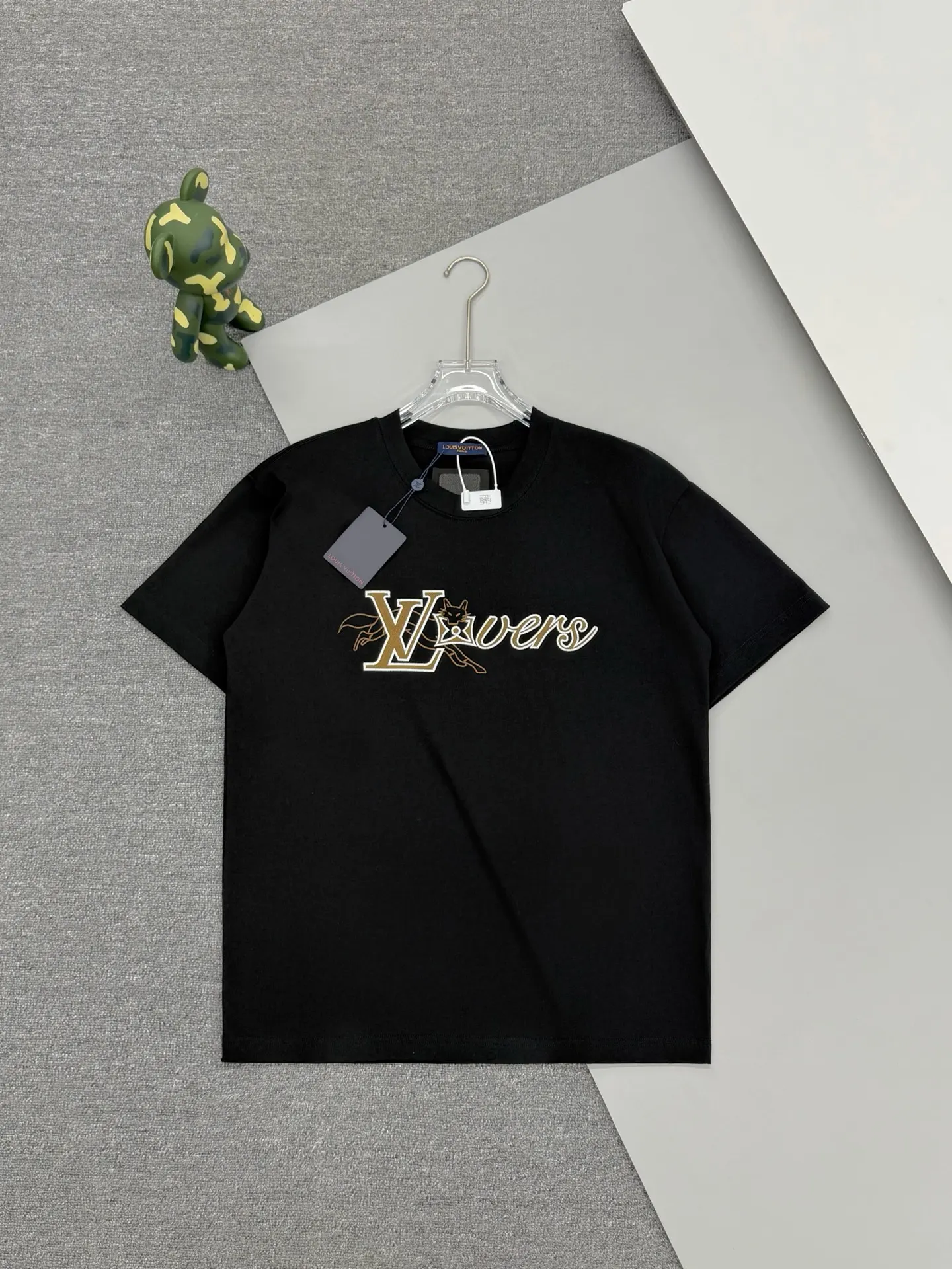 LV Lovers Fox Embroidered Cotton T-Shirt D13513369