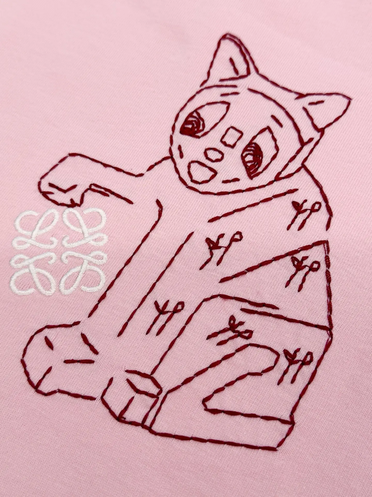 Loewe x Louis Wain Embroidered Cat T-Shirt D13513109 — view 6