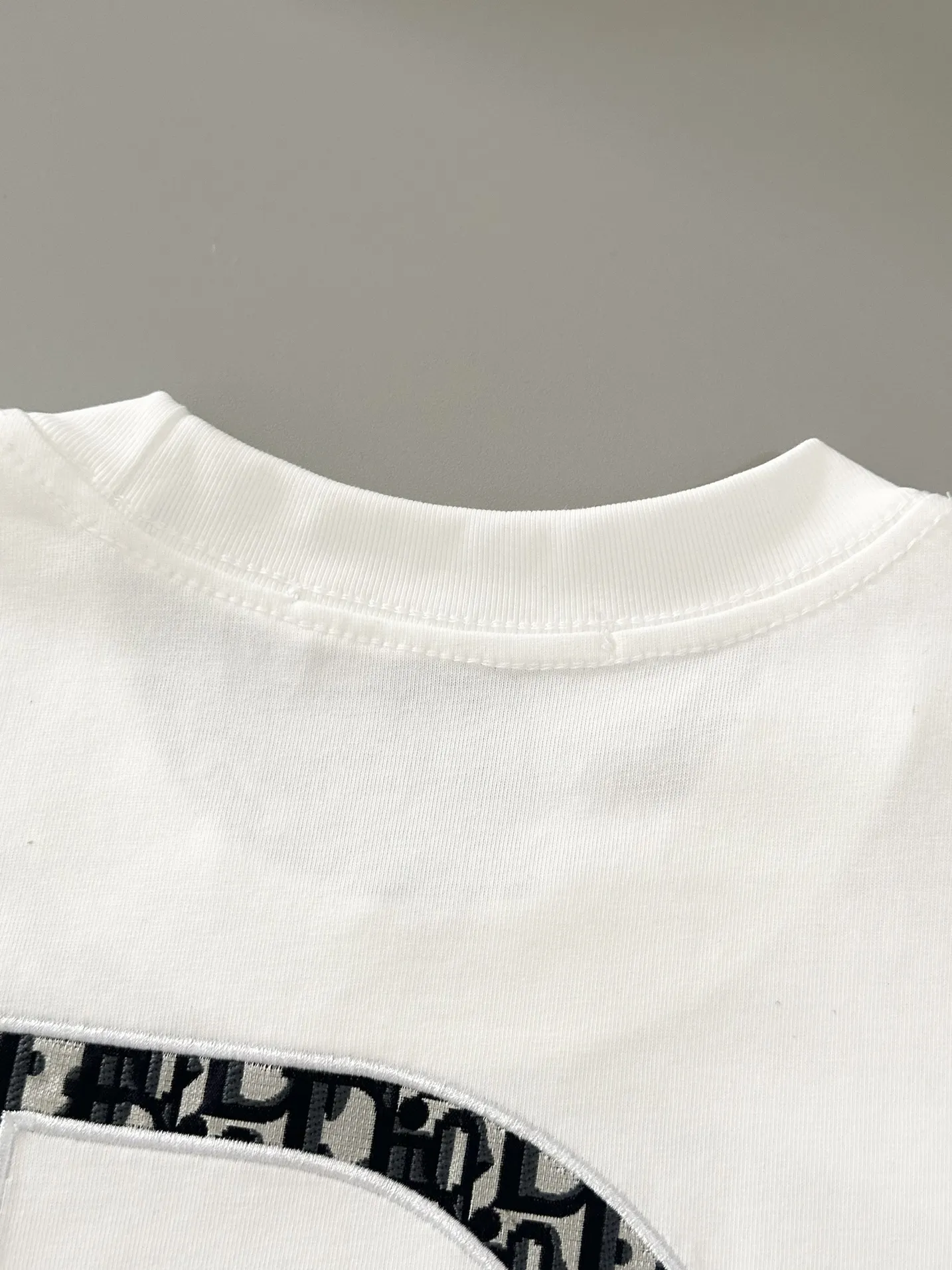Logo Appliqué Cotton Jersey T-Shirt D13513400 — view 7