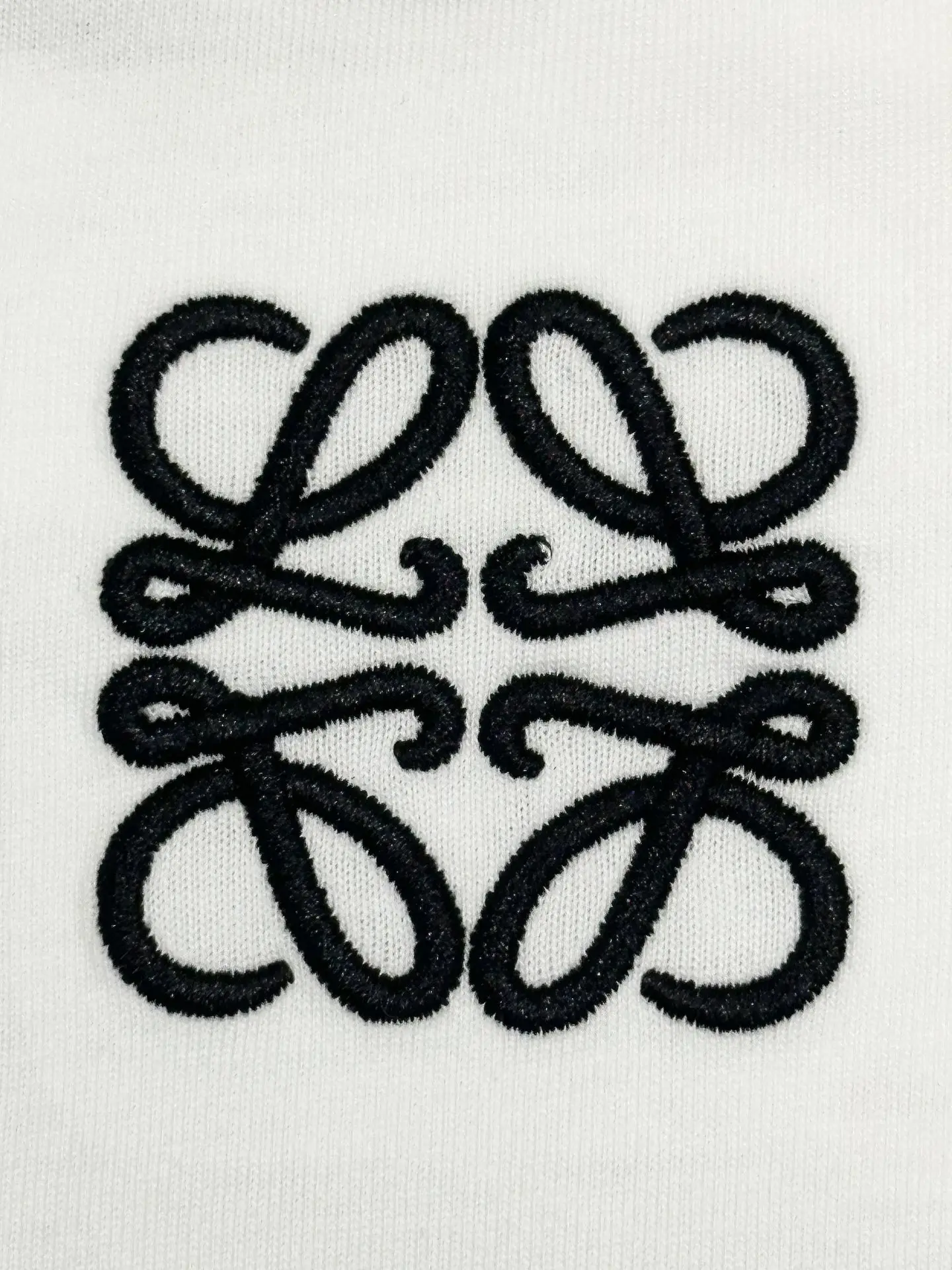 Anagram Logo Embroidered Cotton T-Shirt D13513260 — view 5