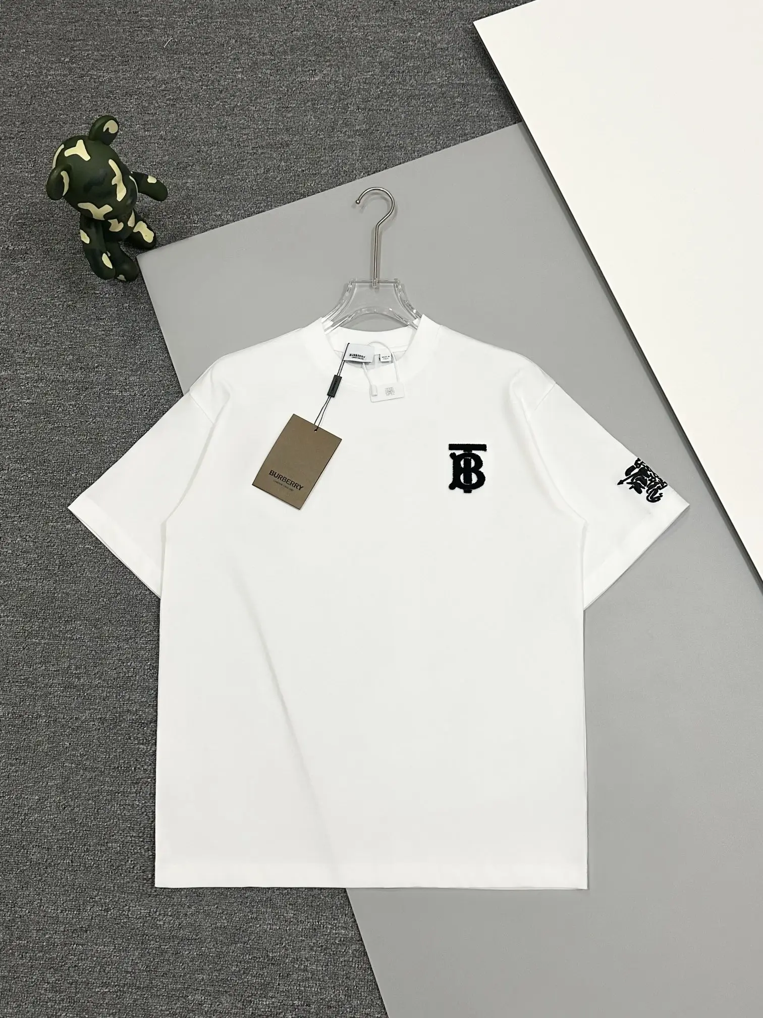 TB Monogram Embroidered Cotton T-Shirt D13513057