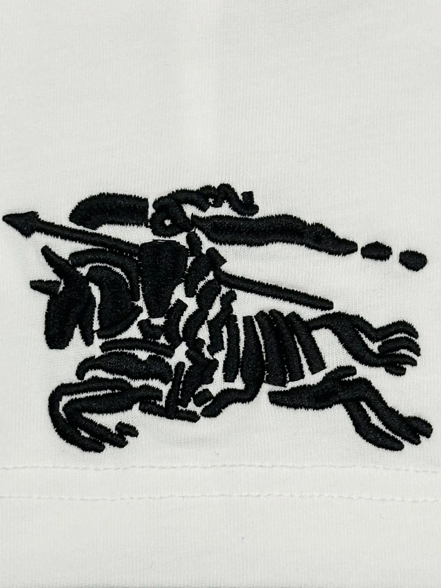 TB Monogram Embroidered Cotton T-Shirt D13513057 — view 6