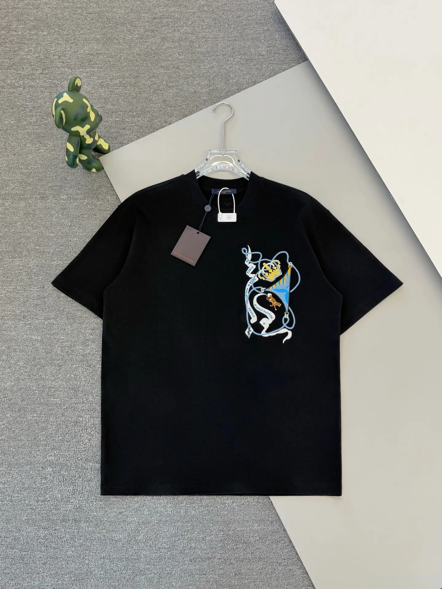 Embroidered Crown Logo Cotton T-Shirt D14013237