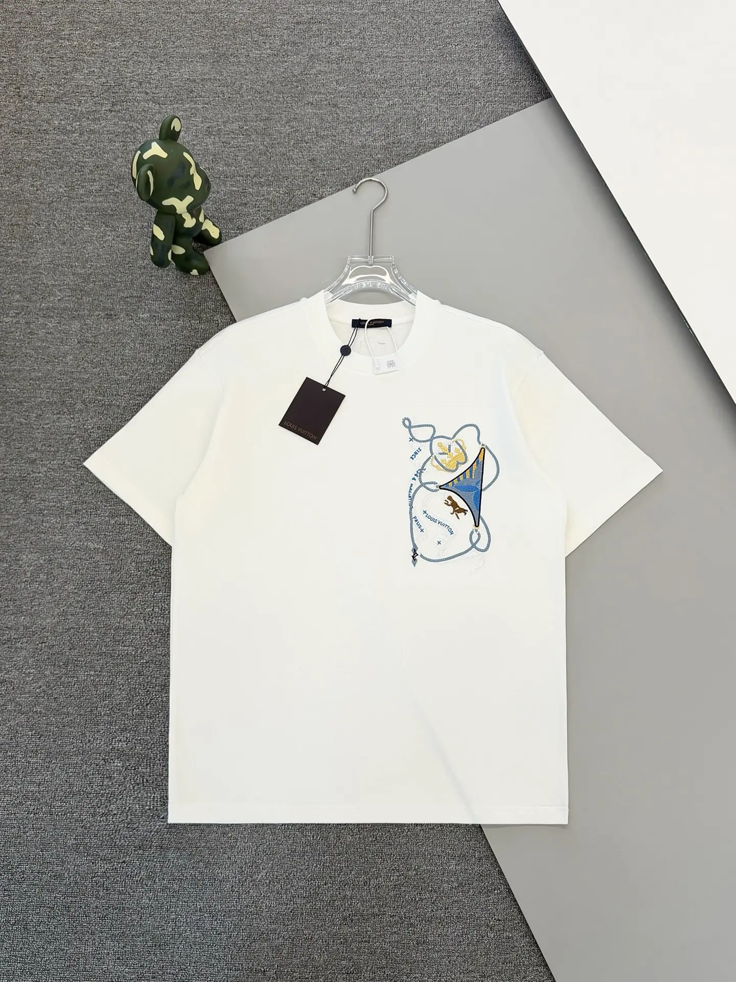 Embroidered Crown Logo Cotton T-Shirt D14013236