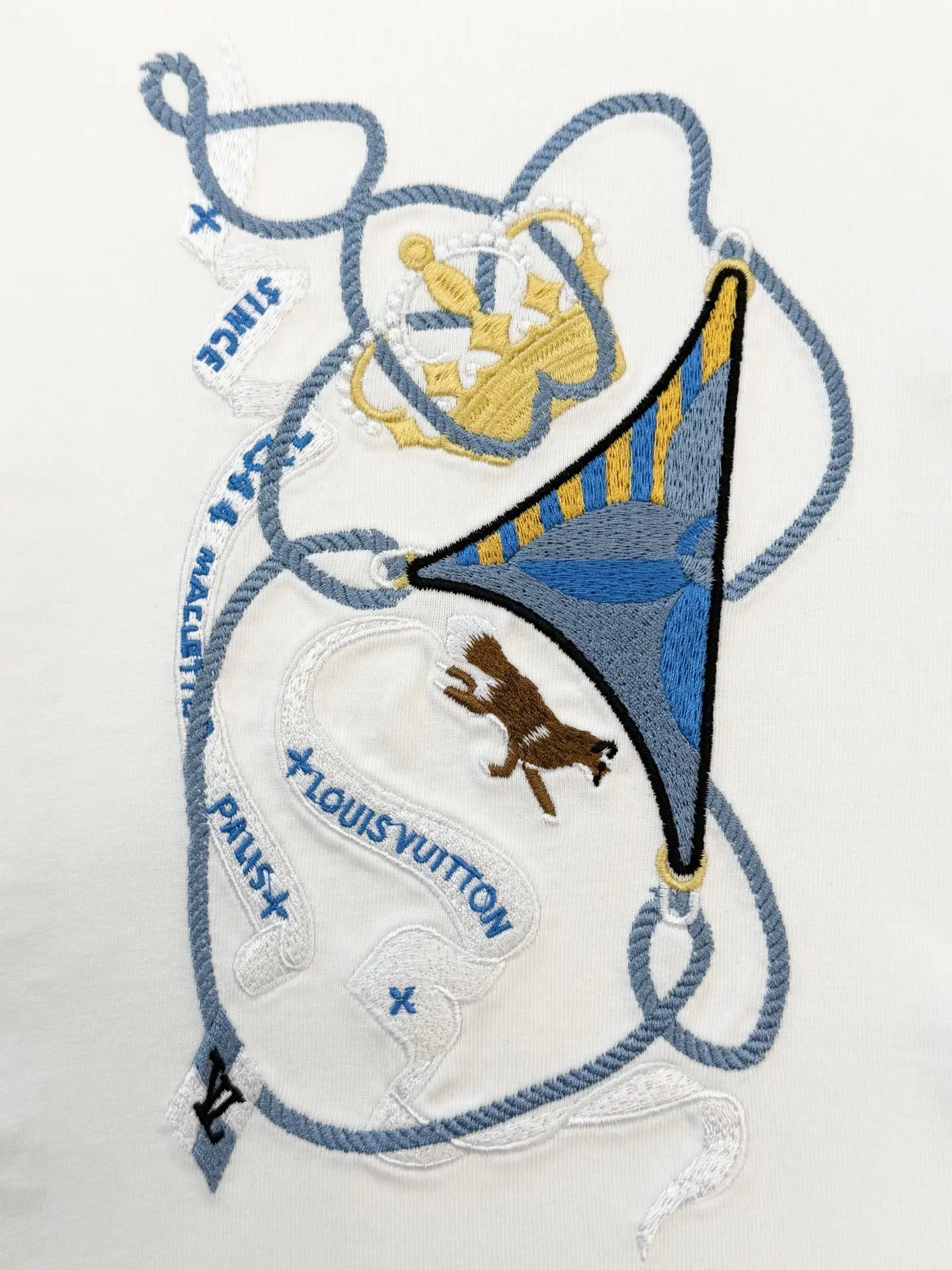 Embroidered Crown Logo Cotton T-Shirt D14013236 — view 4