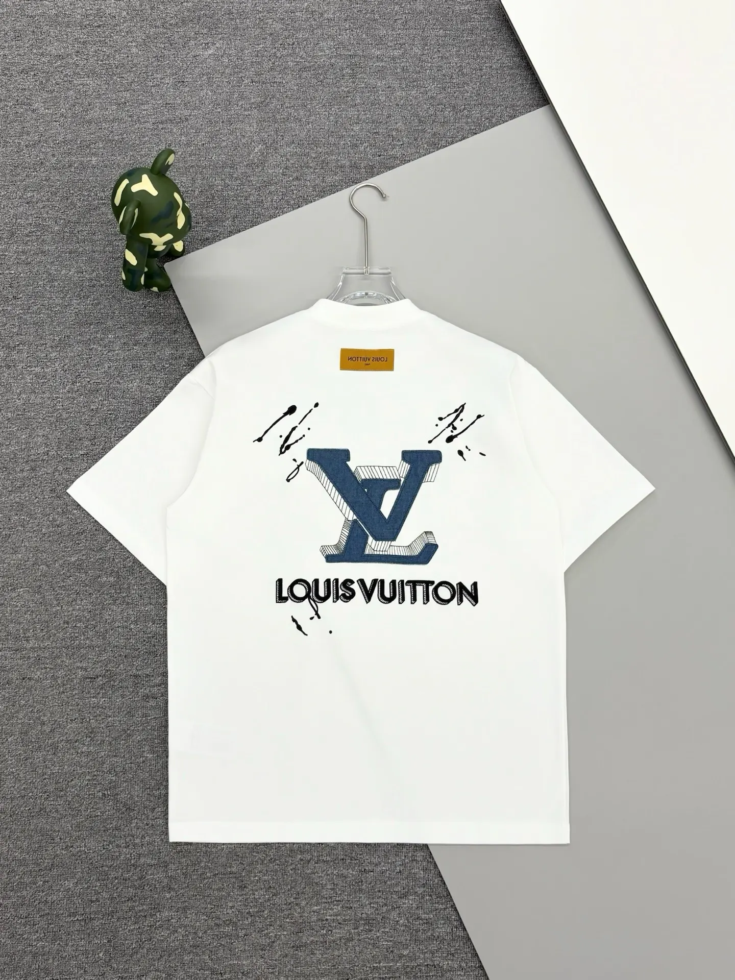 Embroidered Denim Patch Logo T-Shirt D14013386 — view 2