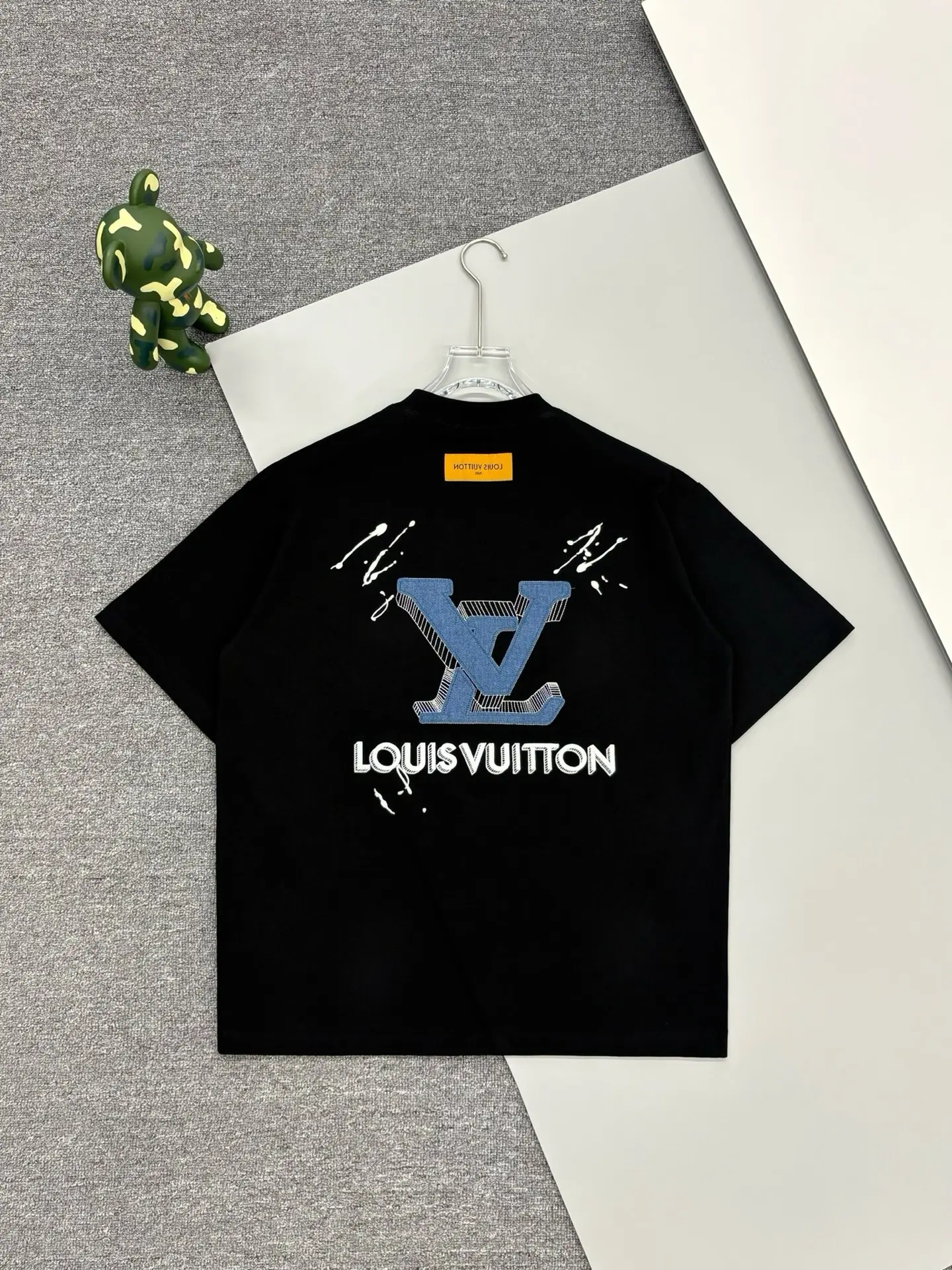 Embroidered Denim Patch Logo T-Shirt D14013387 — view 2