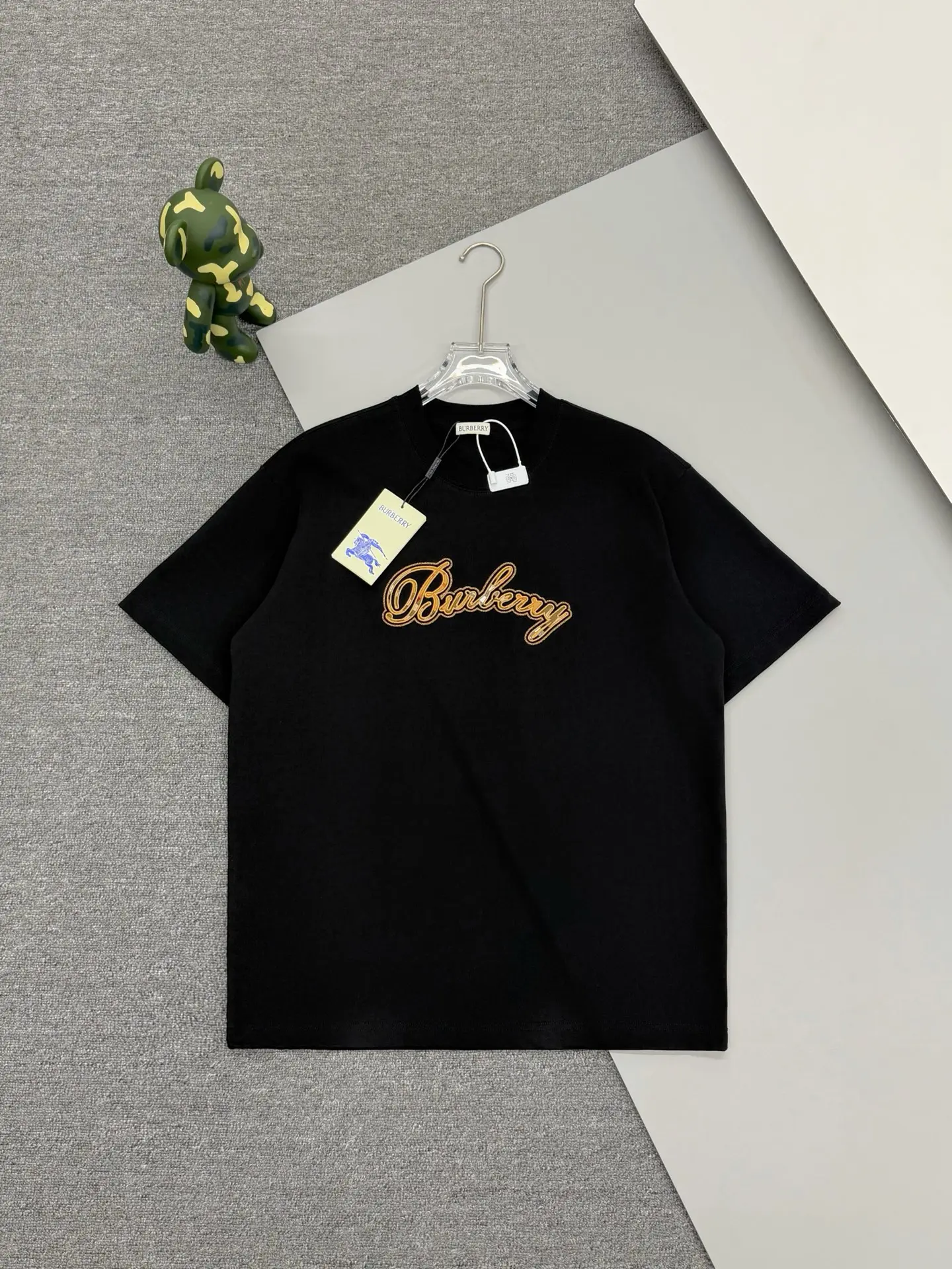 Logo Embroidery Check-Panel T-Shirt D14013070