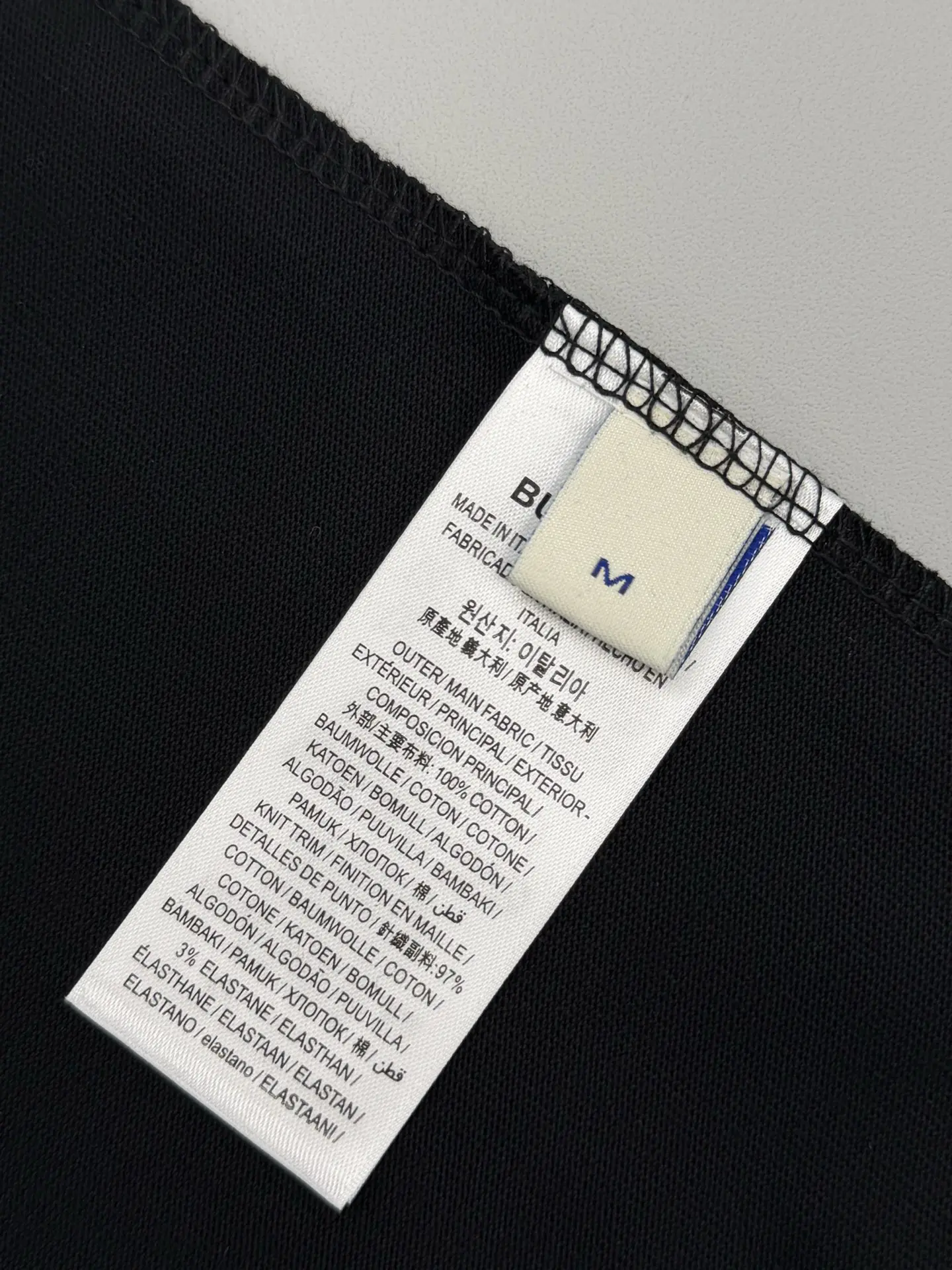 Logo Embroidery Check-Panel T-Shirt D14013070 — view 7