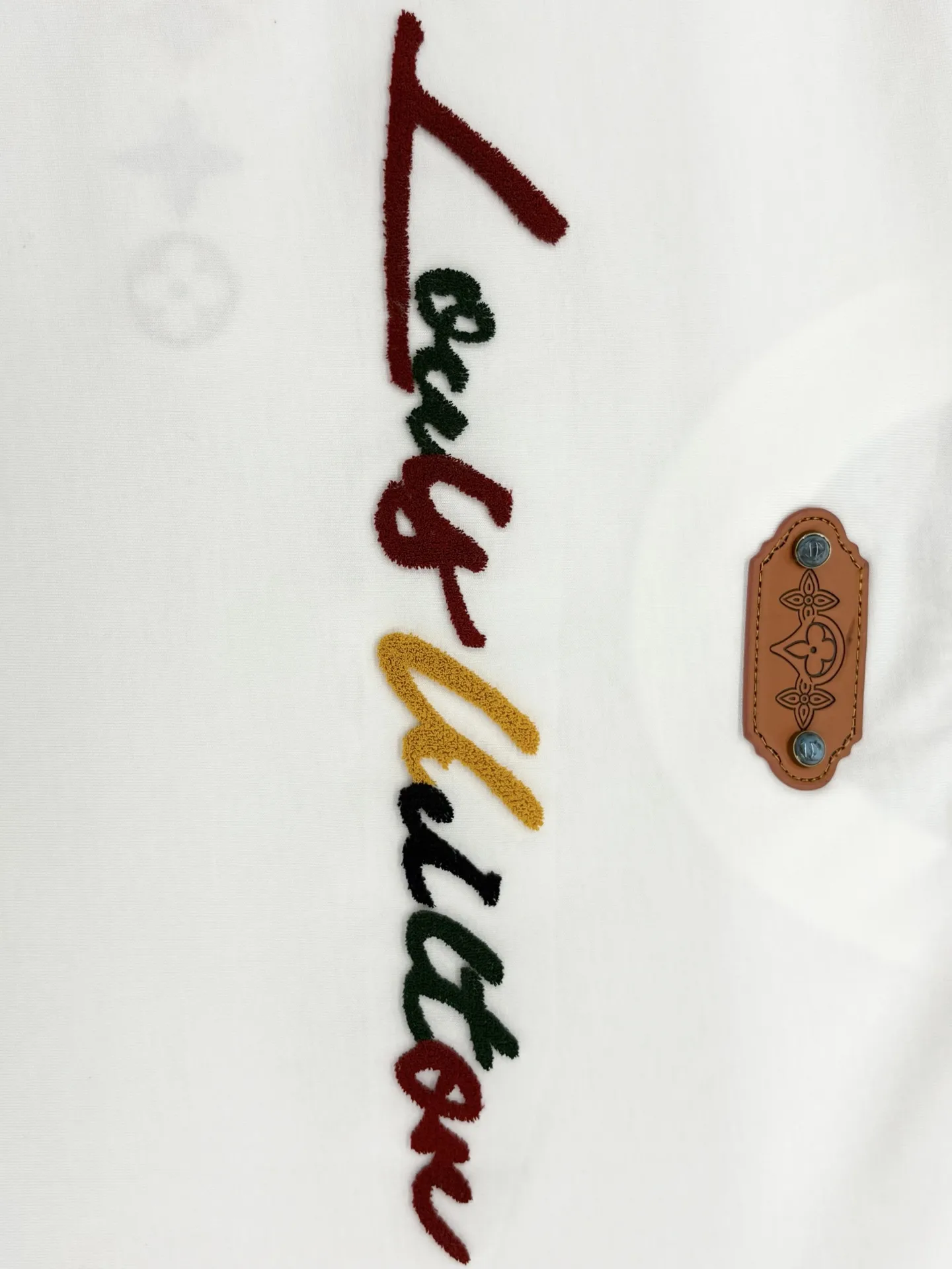 Embroidered Monogram Flower Cotton T-Shirt D14013392 — view 6