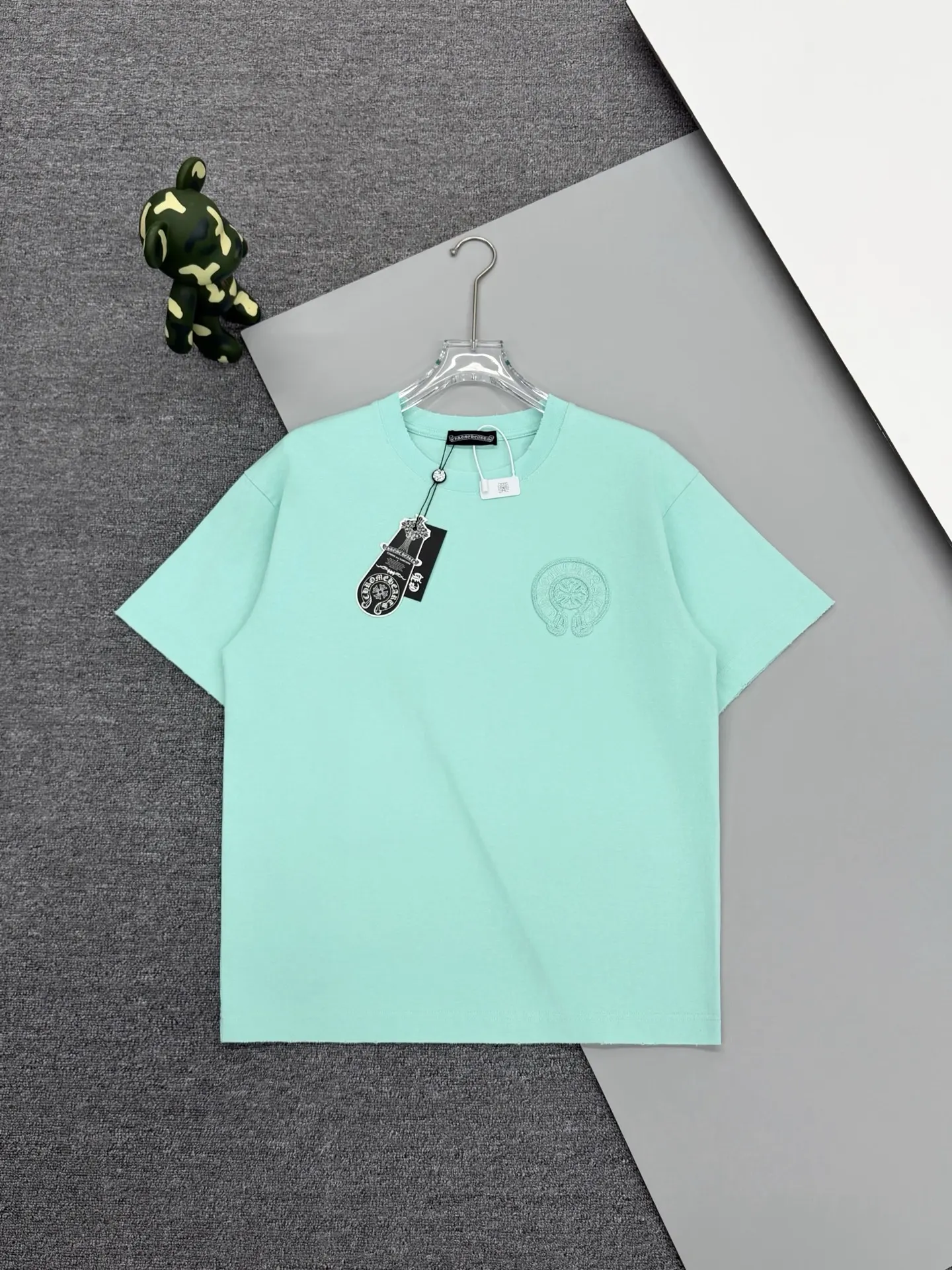 Horseshoe Embroidered Cotton T-Shirt D15013249