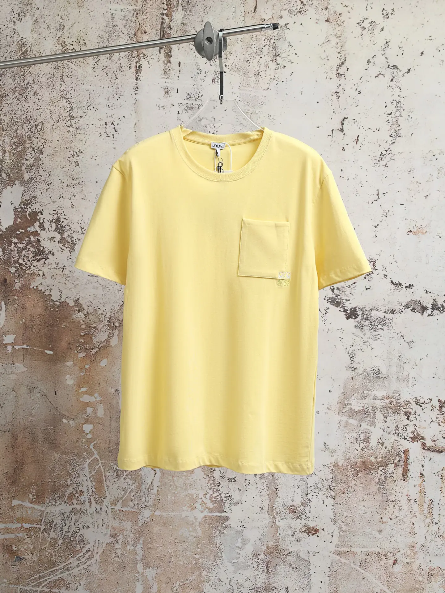 Anagram Embroidered Cotton Pocket T-Shirt D16020615