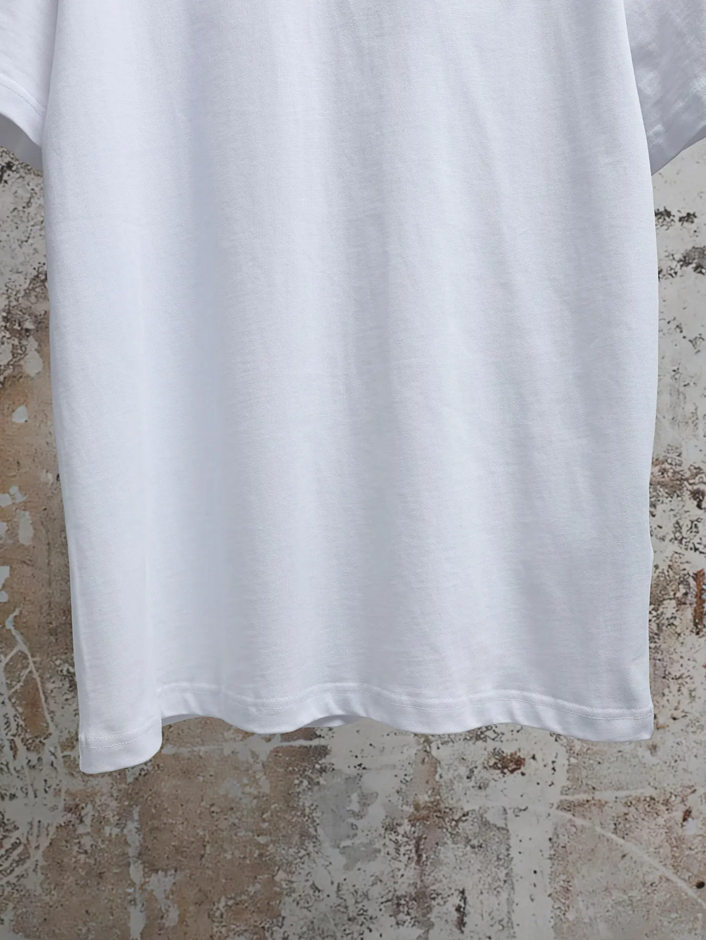 Leather Patch Cotton Crew-Neck T-Shirt D16020626 — view 8