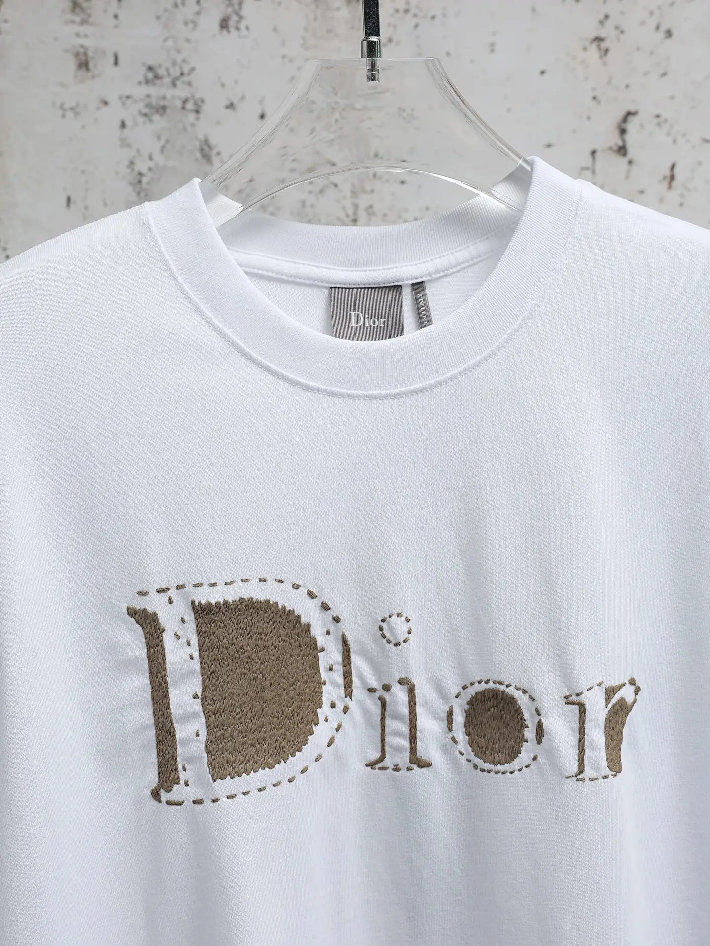 Embroidered Logo Cotton Jersey T-Shirt D16520646 — view 3