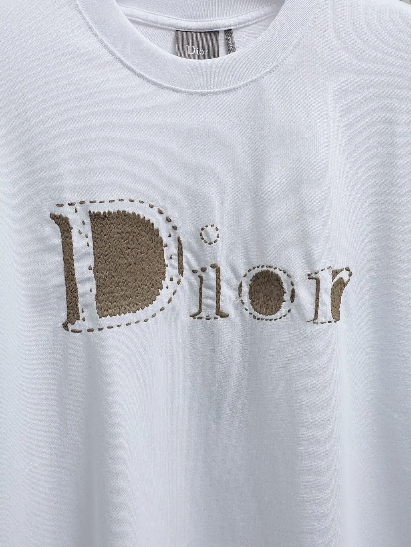 Embroidered Logo Cotton Jersey T-Shirt D16520646 — view 4