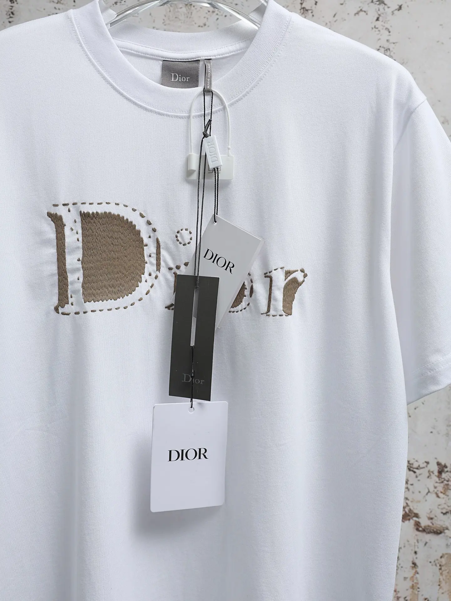 Embroidered Logo Cotton Jersey T-Shirt D16520646 — view 5