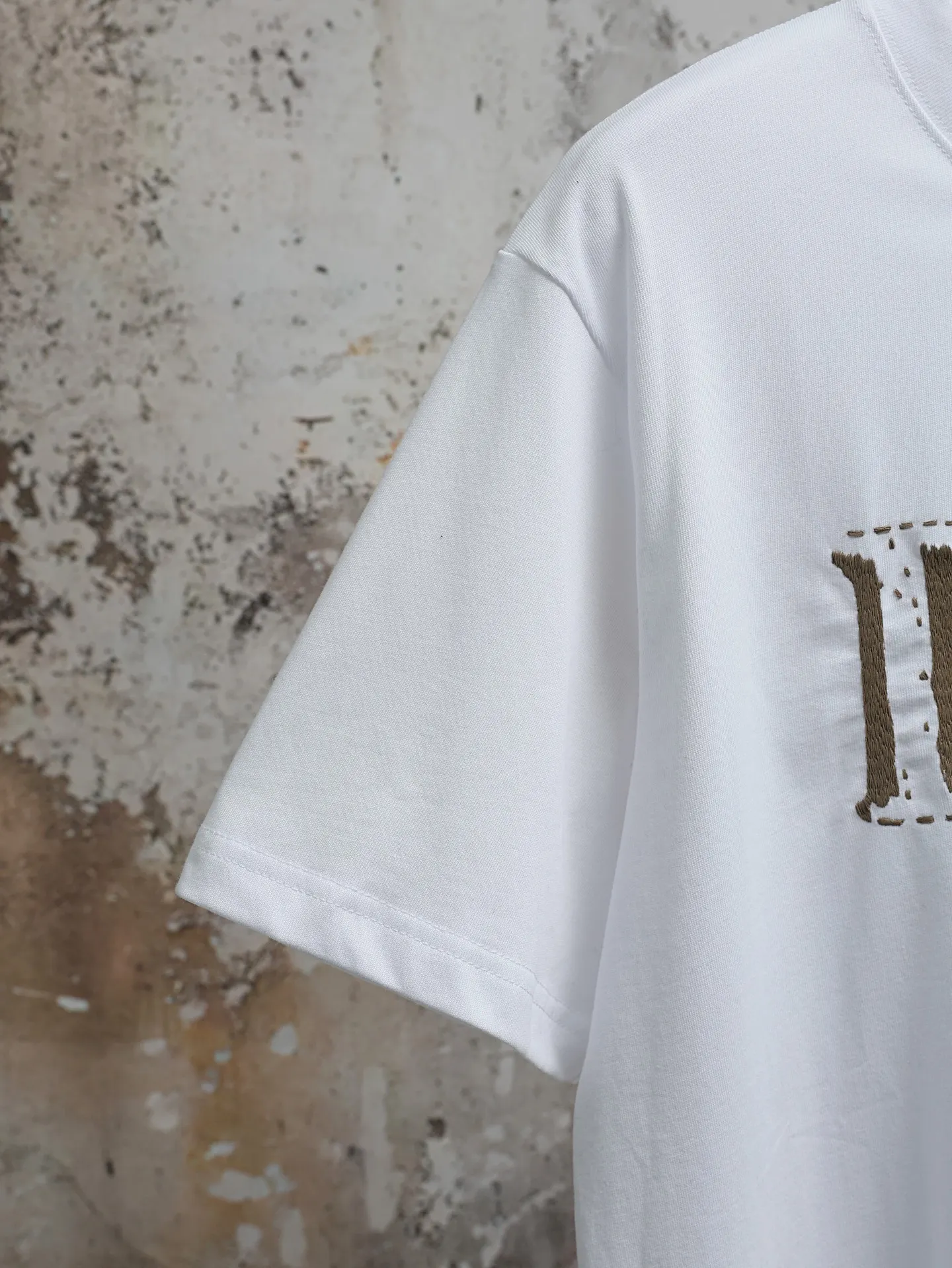 Embroidered Logo Cotton Jersey T-Shirt D16520646 — view 8