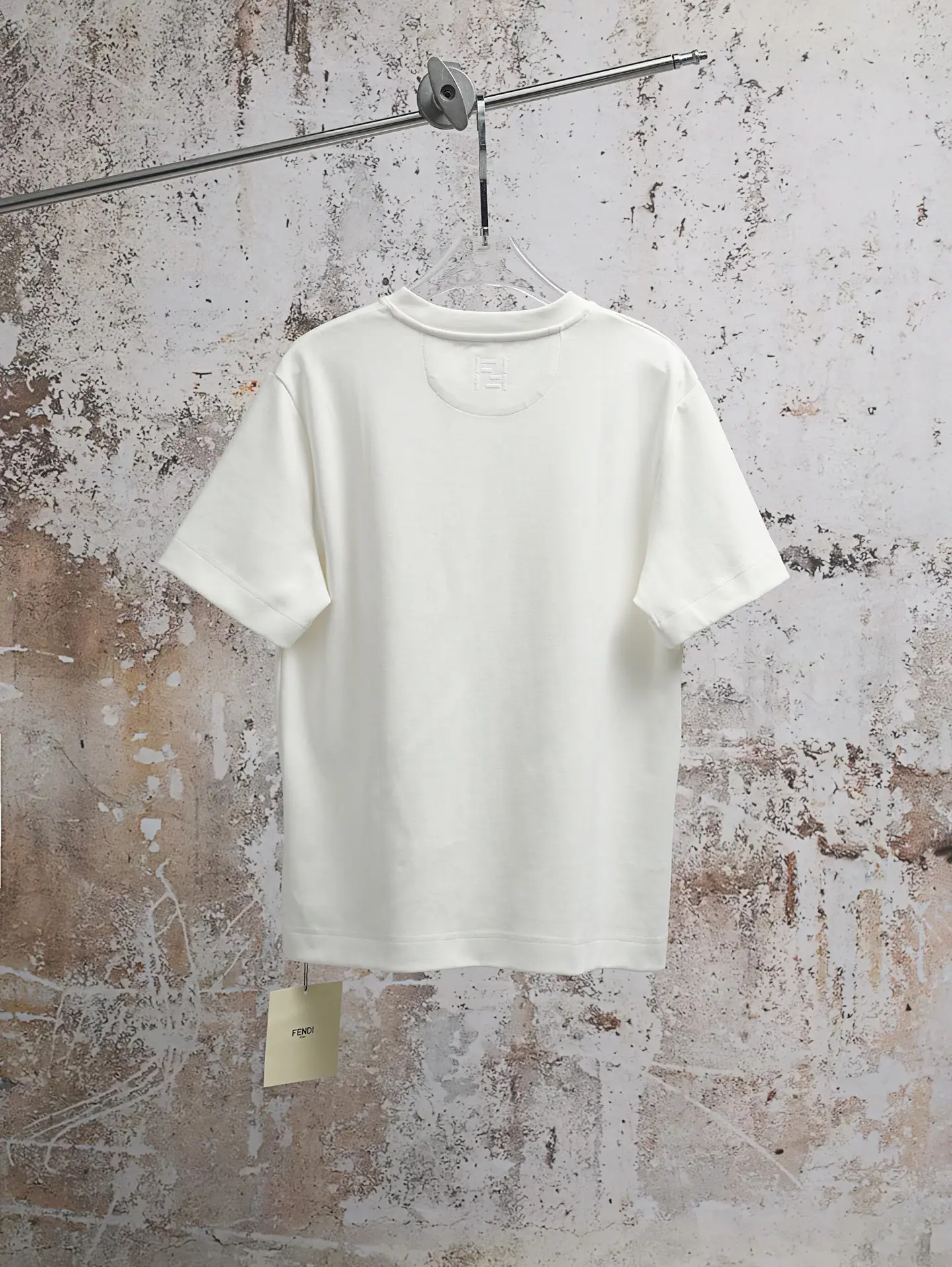 Drawstring Pocket Cotton-Jersey T-Shirt D17520633 — view 2