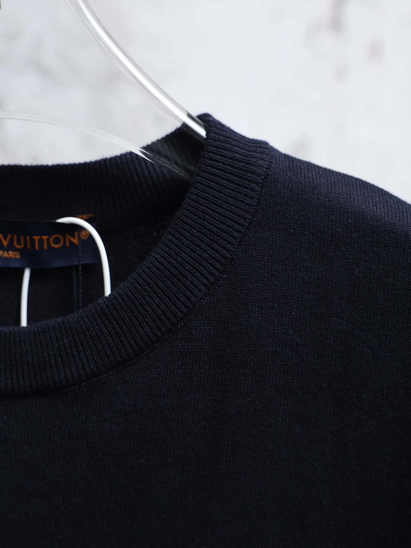 LV Leather Patch Cotton Knit T-Shirt D19020637 — view 8