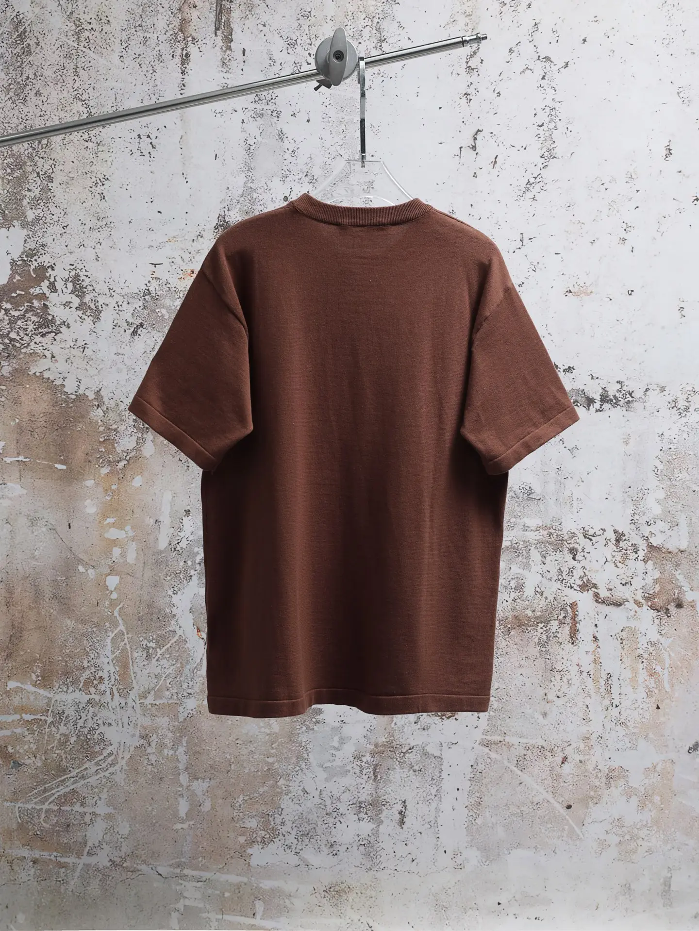 Logo-Embroidered Cotton Knit T-Shirt D19020638 — view 2