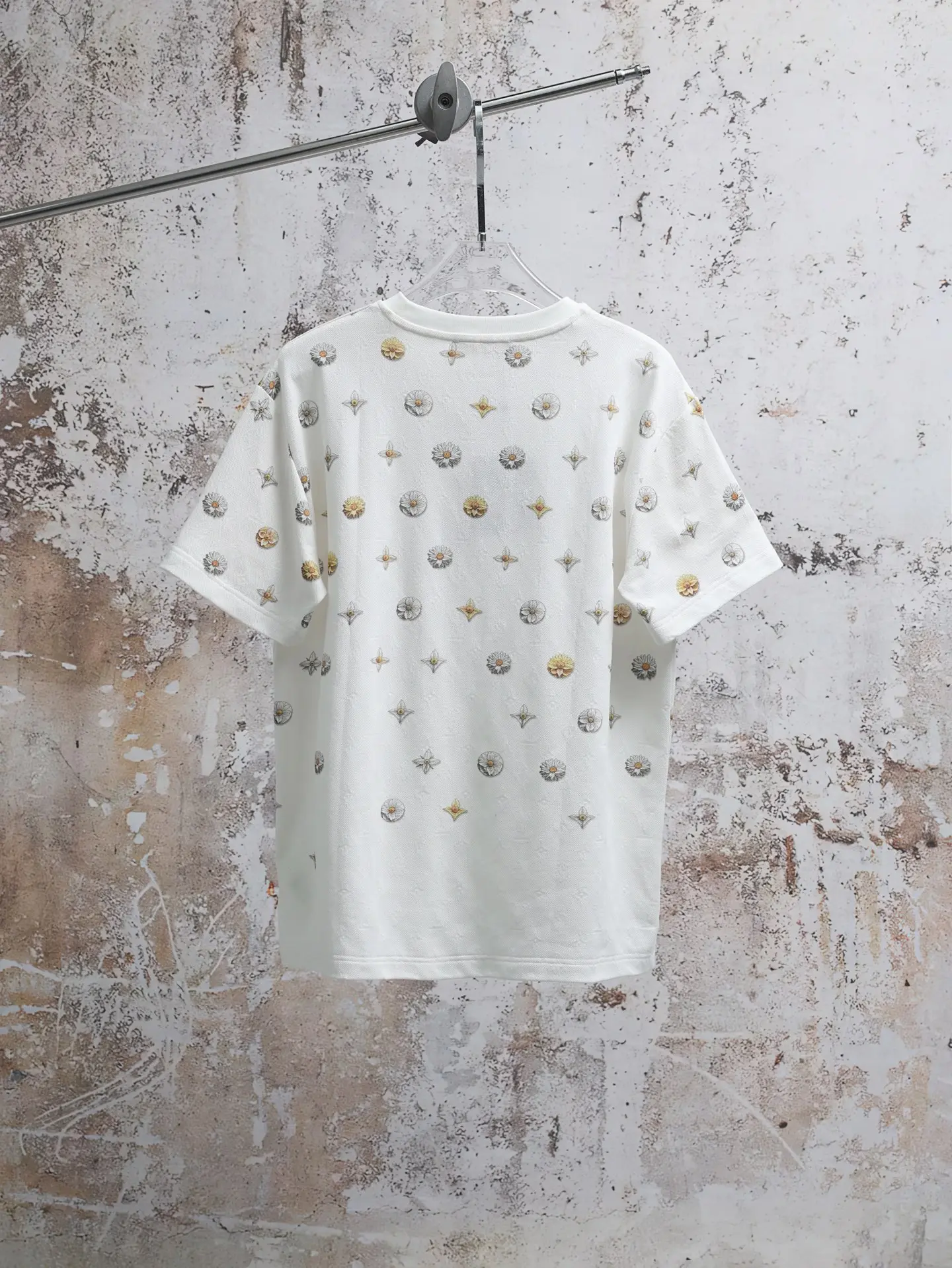 Blooming Monogram Flowers Jacquard T-Shirt D19020639 — view 2