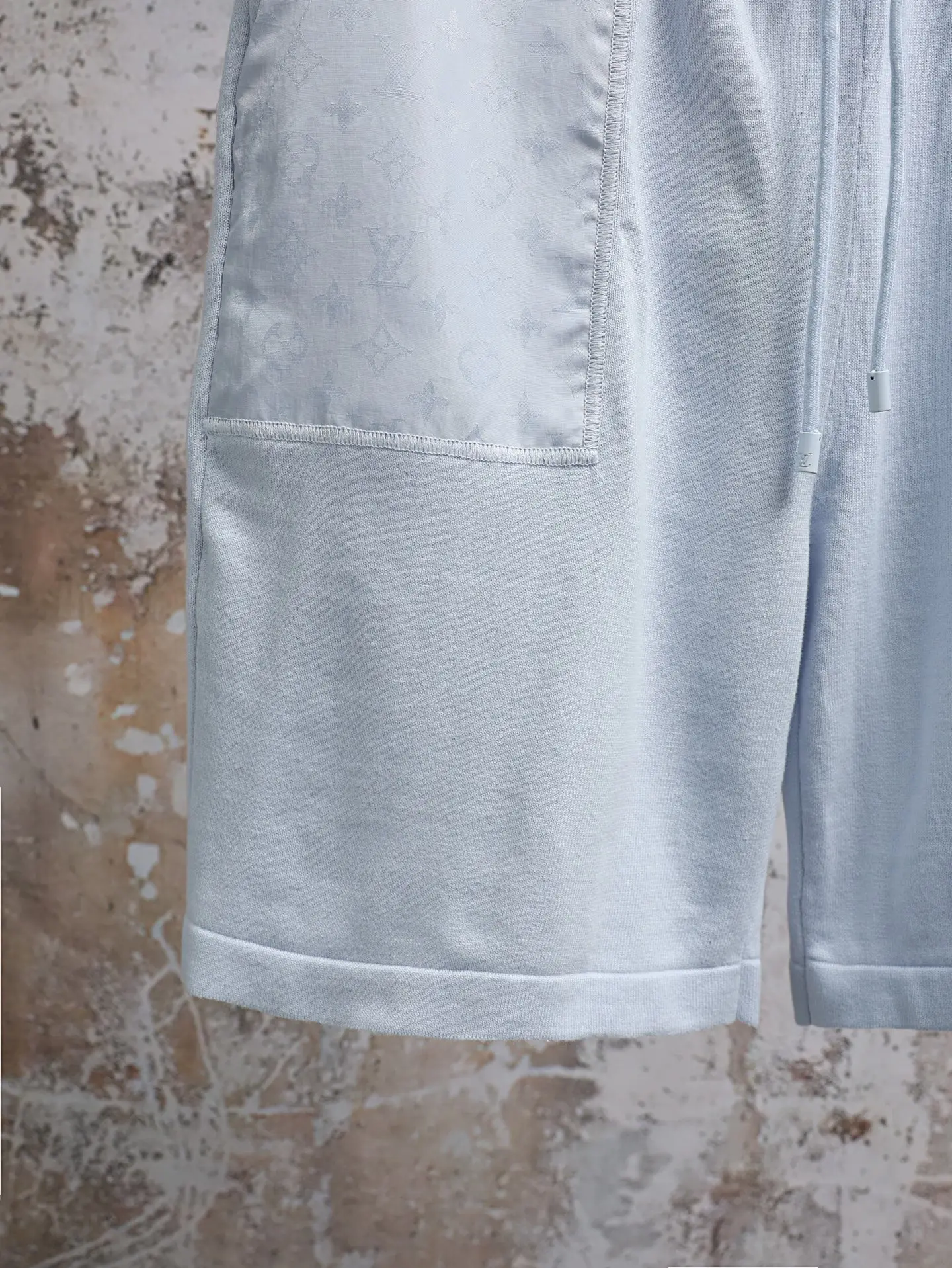 Monogram Patch Cotton Knit Shorts D21520630 — view 7
