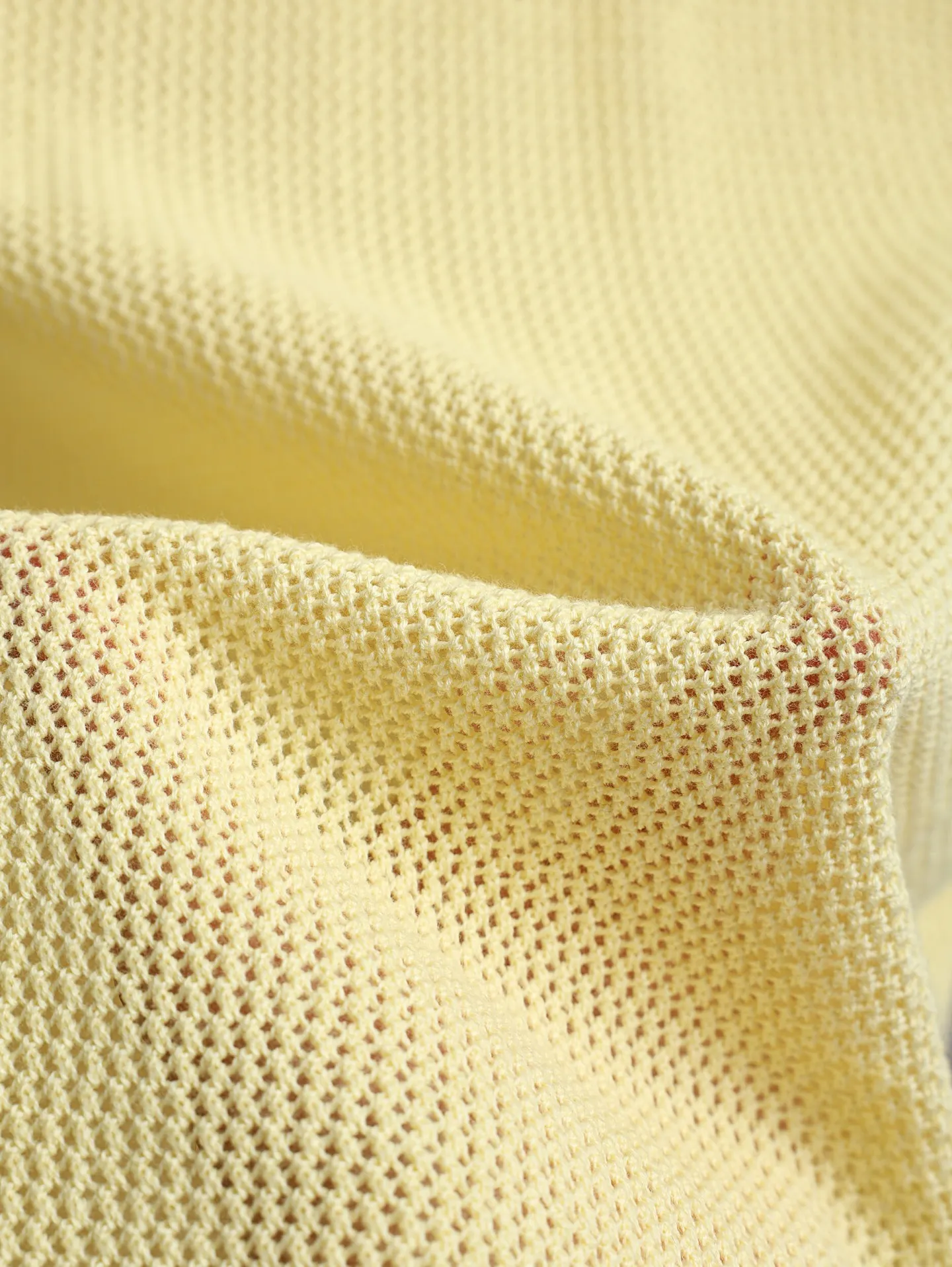 Logo-Patch Mesh Knit Cotton Polo Shirt D21520604 — view 9