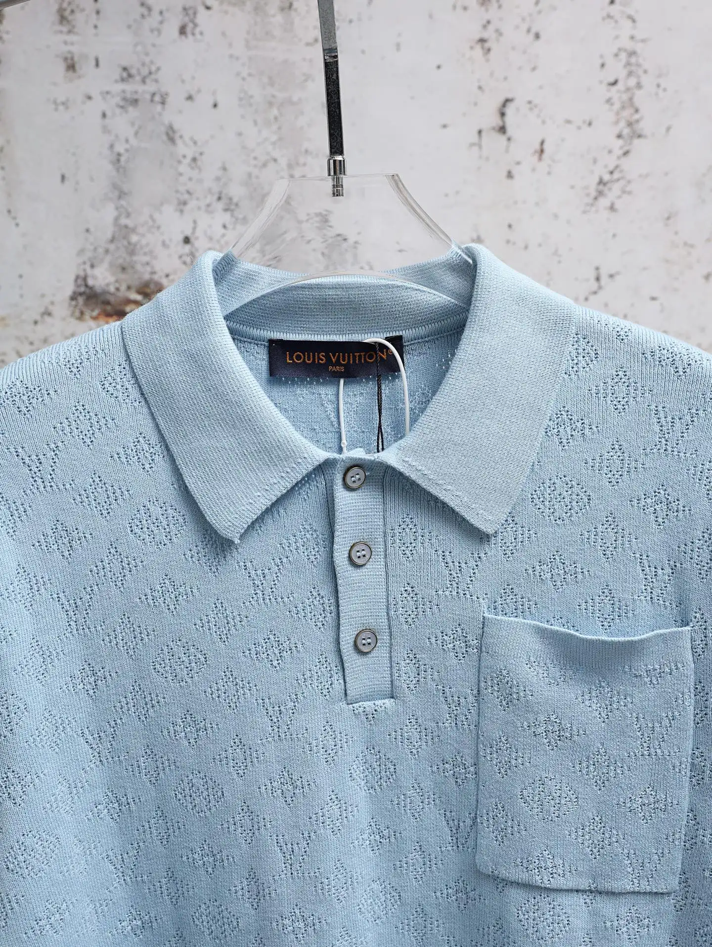 Monogram Mesh Knit Polo Shirt D21520627 — view 3