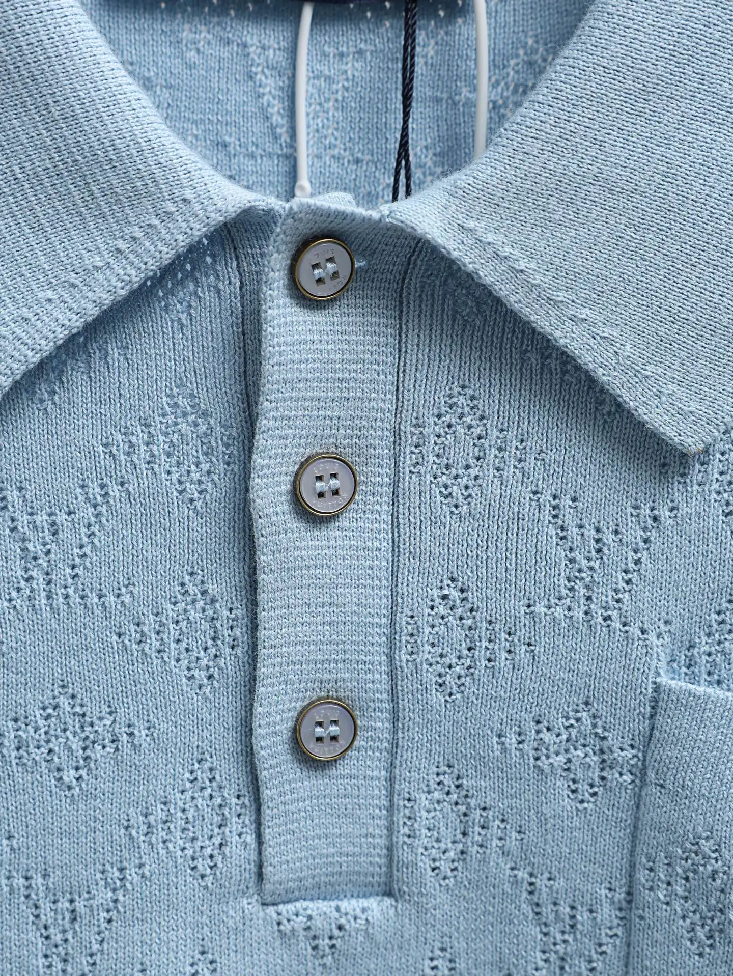 Monogram Mesh Knit Polo Shirt D21520627 — view 5