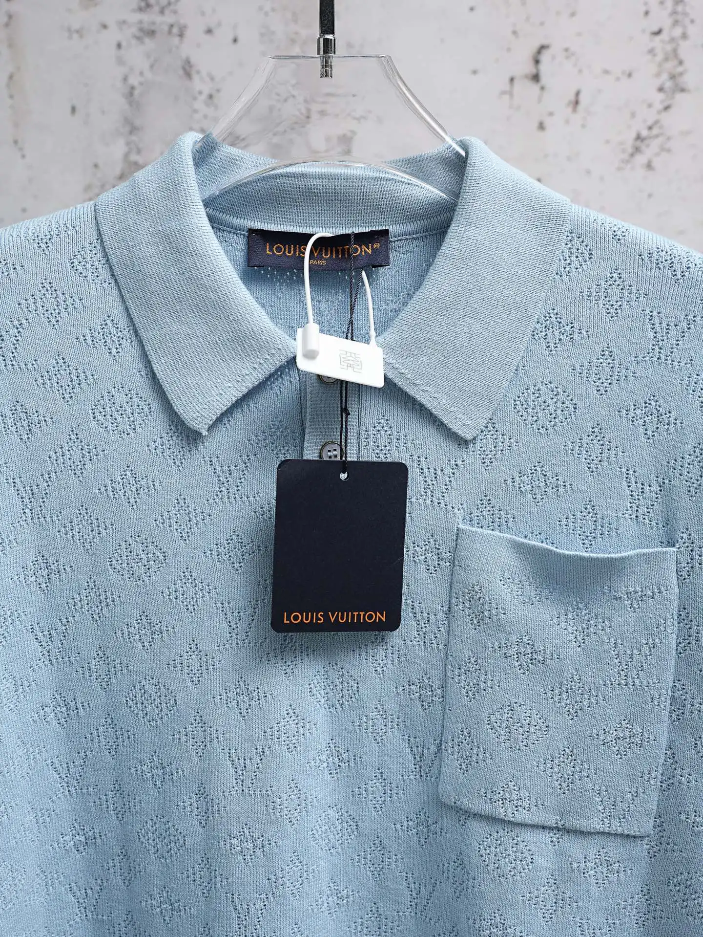 Monogram Mesh Knit Polo Shirt D21520627 — view 6