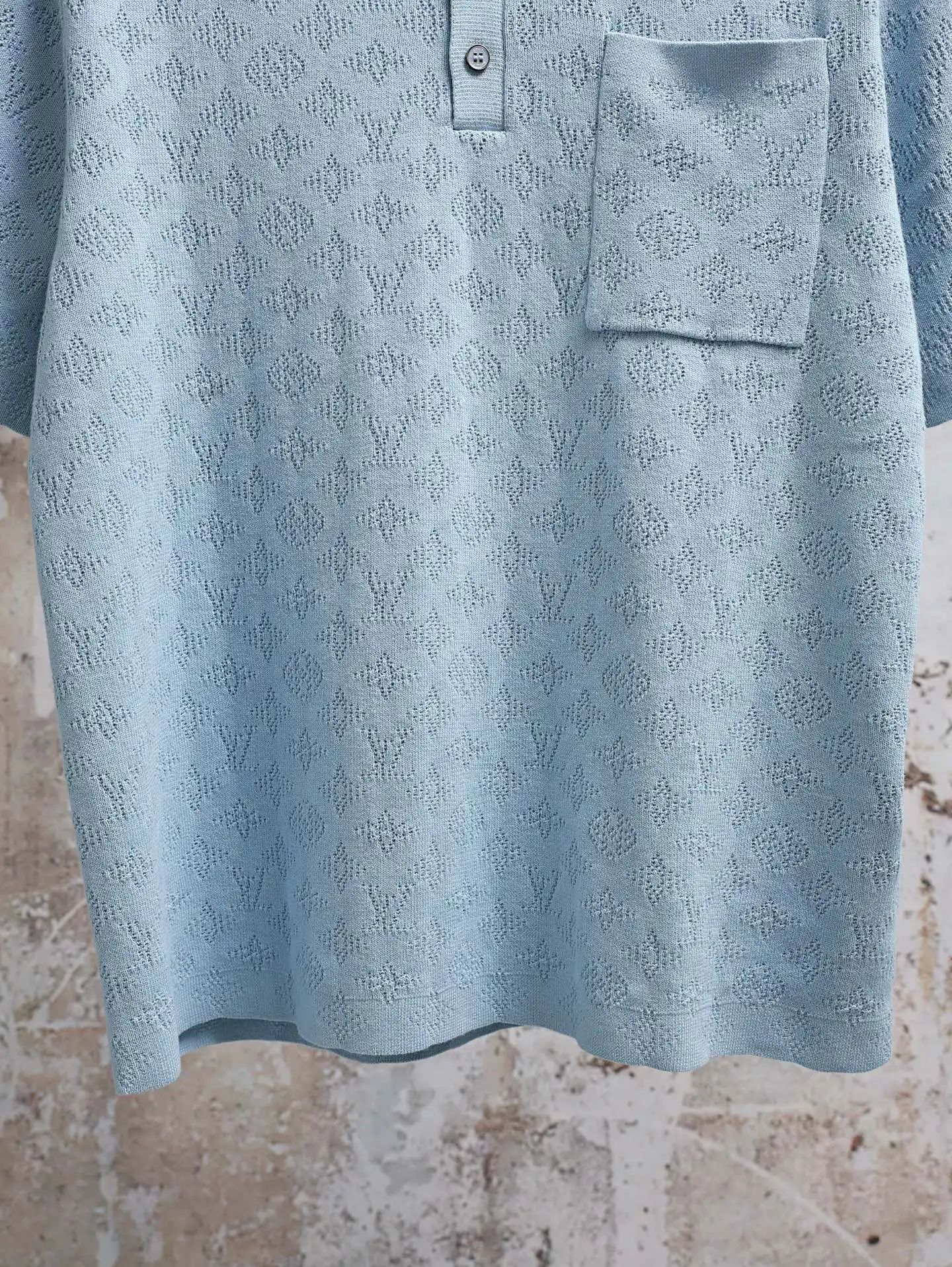 Monogram Mesh Knit Polo Shirt D21520627 — view 7
