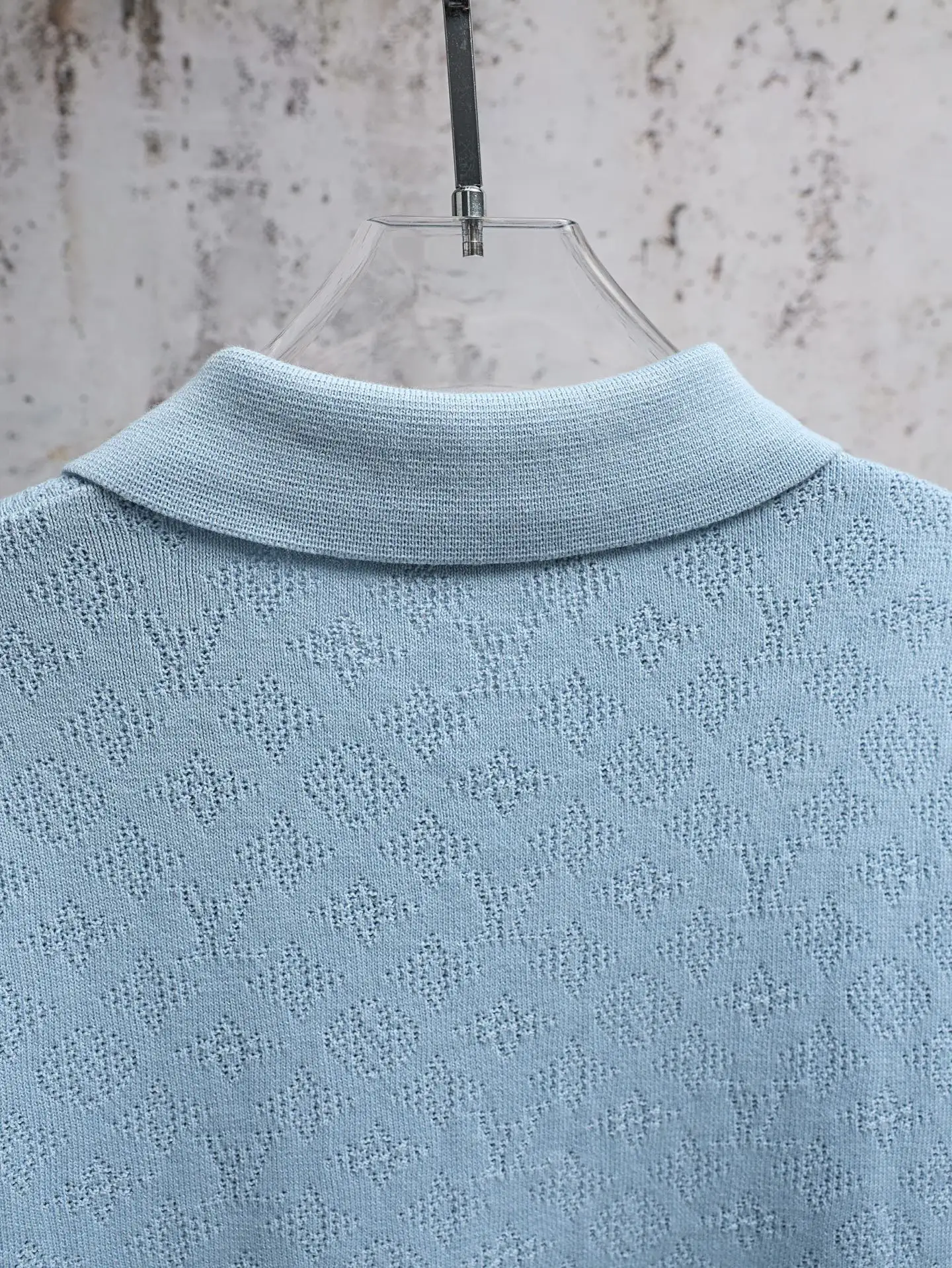 Monogram Mesh Knit Polo Shirt D21520627 — view 9