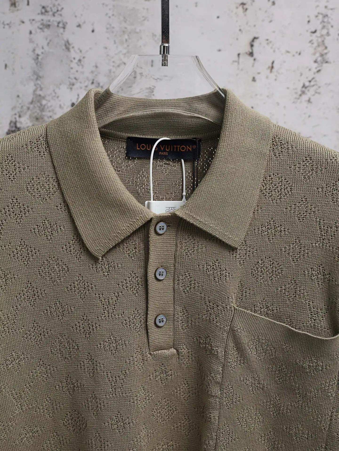 Monogram Mesh Knit Polo Shirt D21520628 — view 3